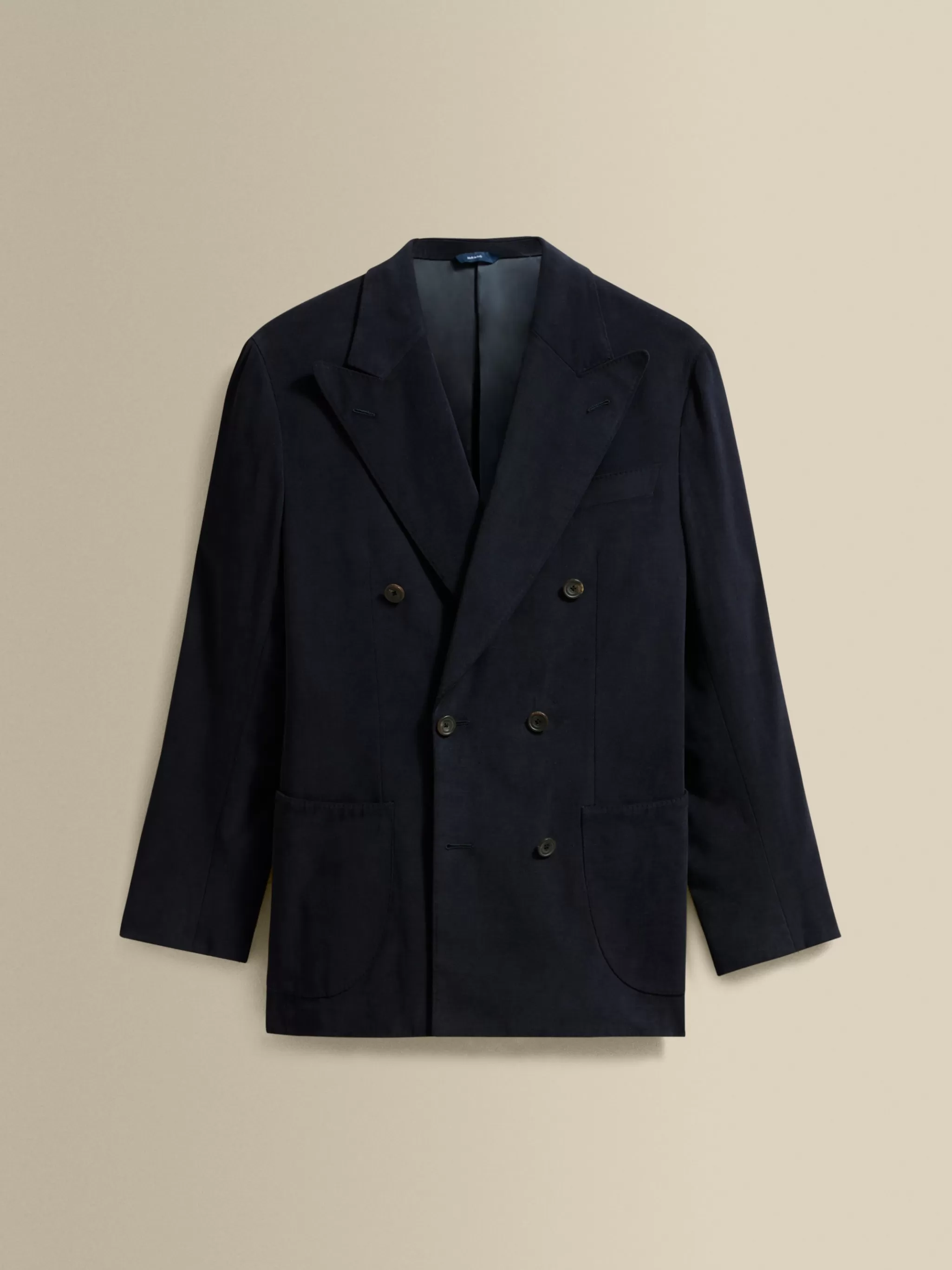 Thom Sweeney Tailoring*Brushed Cotton Double Breasted Peak Lapel Suit