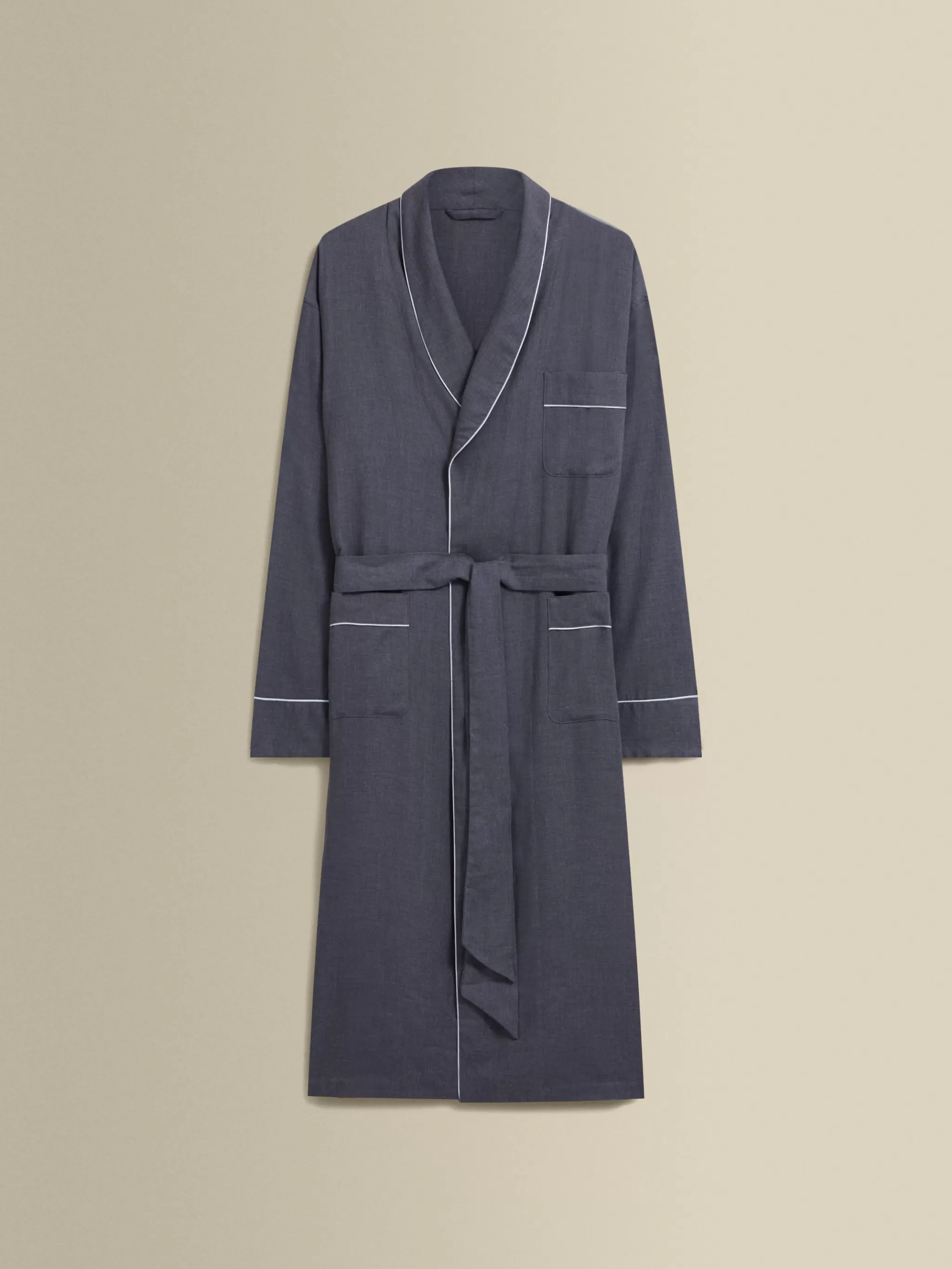 Thom Sweeney Loungewear*Brushed Cotton Dressing Gown