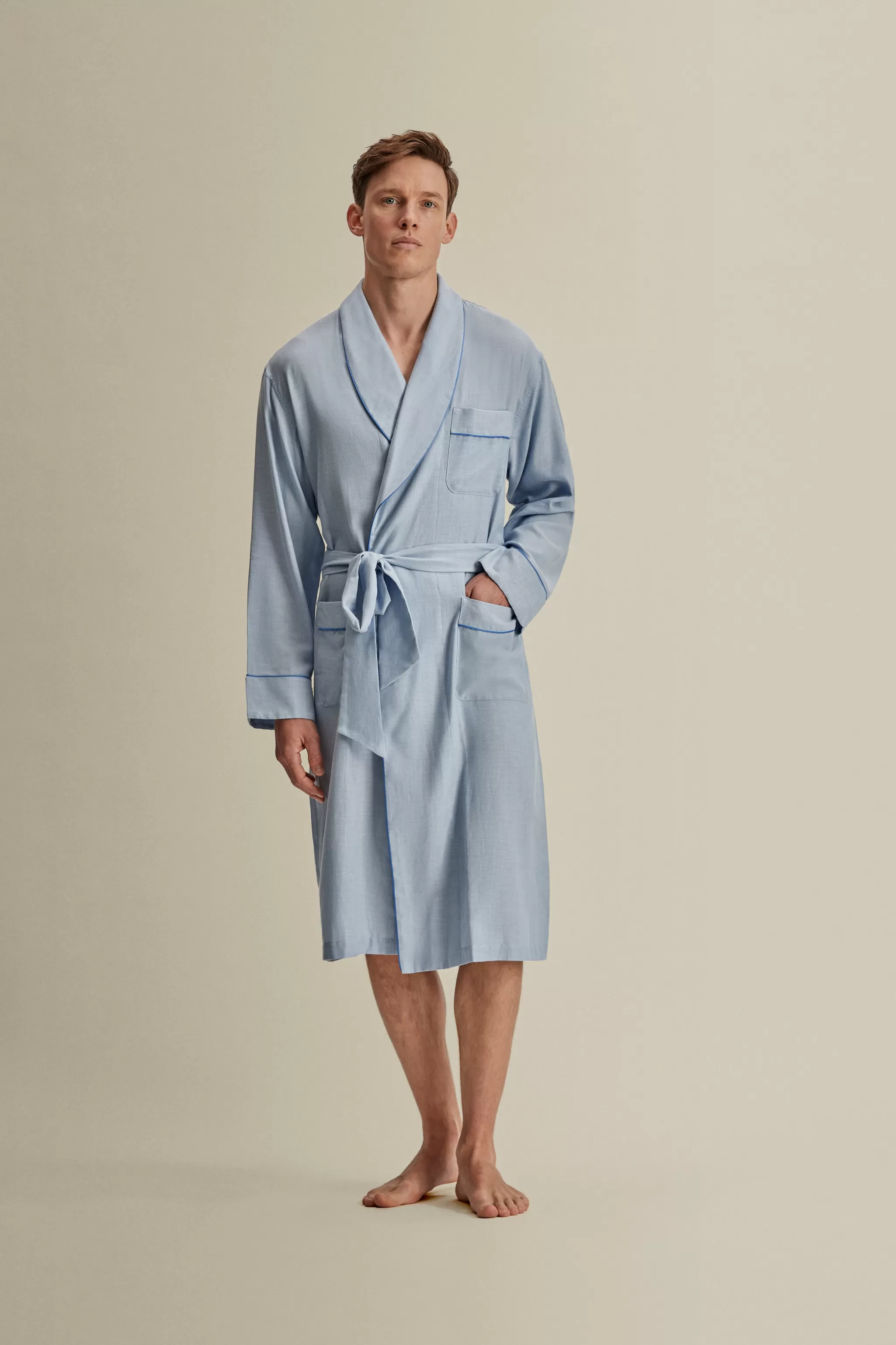 Thom Sweeney Loungewear*Brushed Cotton Dressing Gown