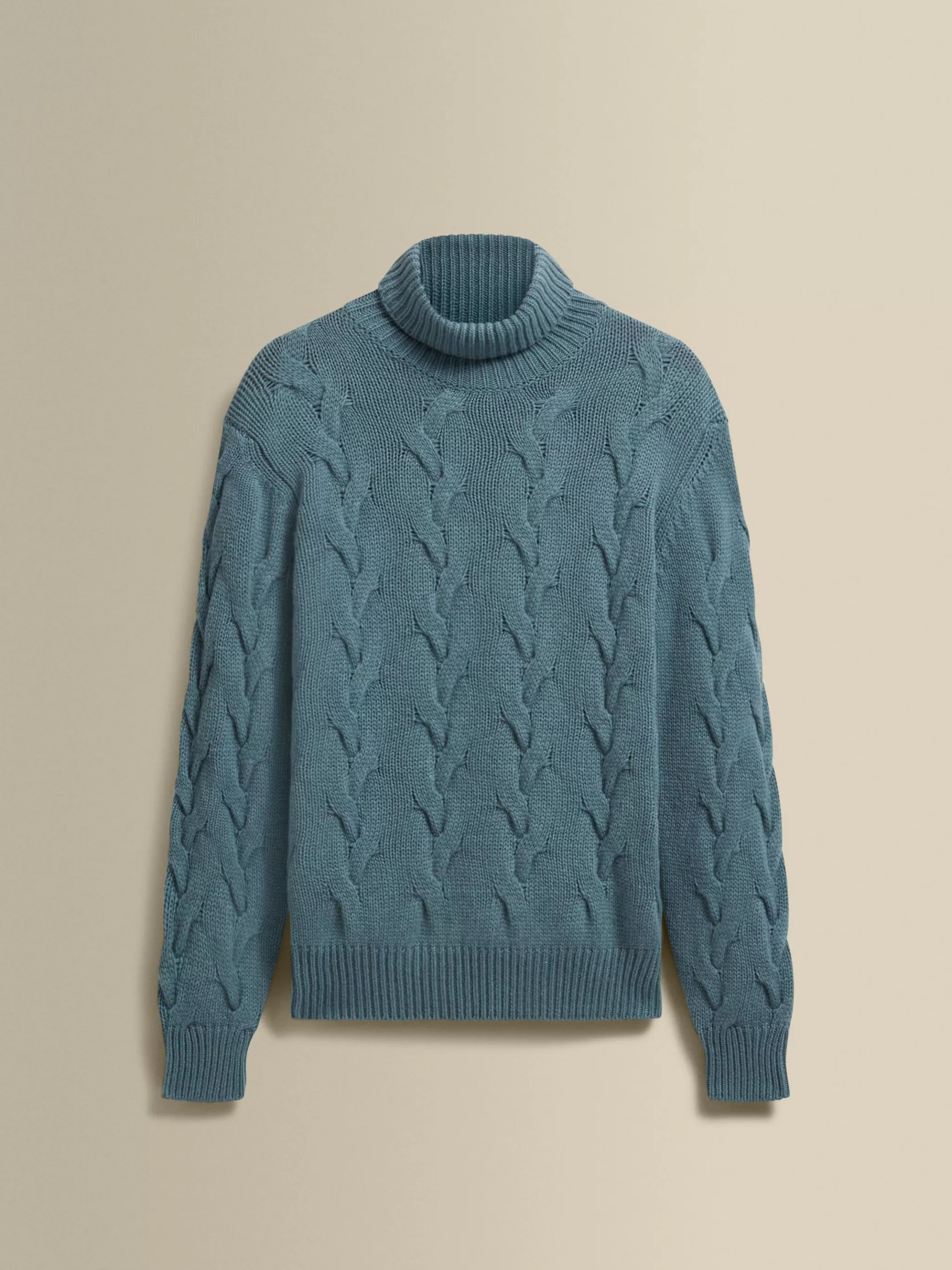 Thom Sweeney Knitwear*Cashmere Chunky Roll Neck Sweater
