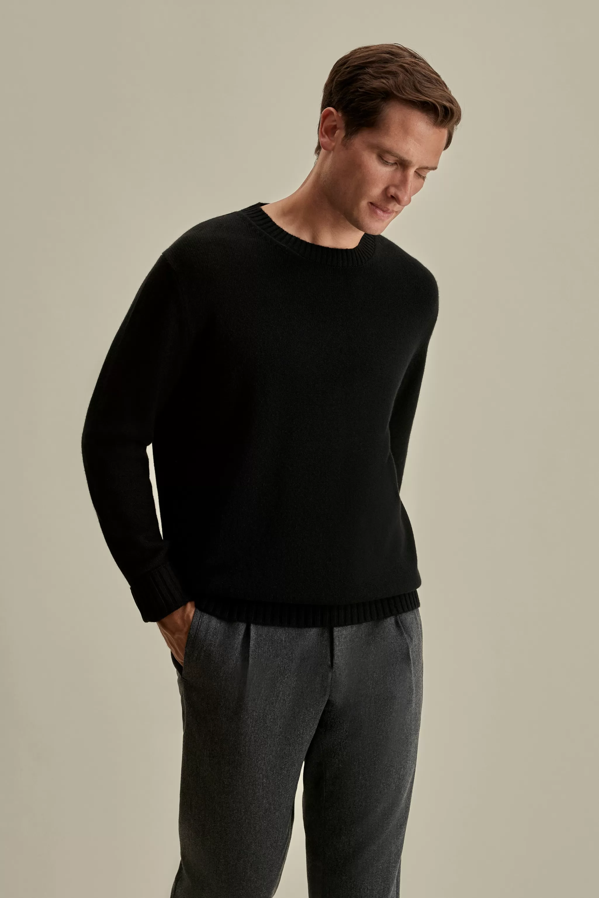 Thom Sweeney Knitwear*Cashmere Crew Neck Sweater