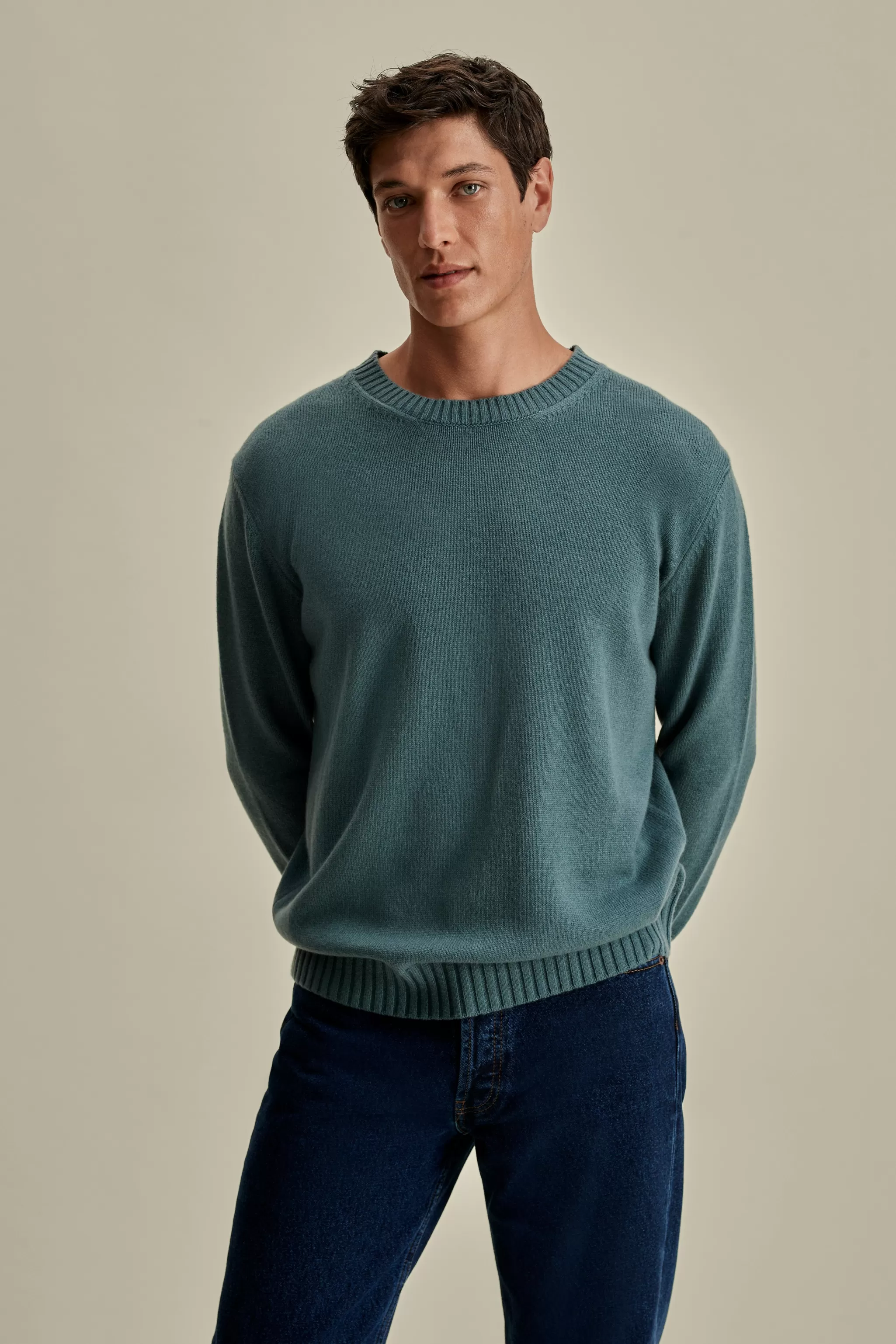 Thom Sweeney Knitwear*Cashmere Crew Neck Sweater