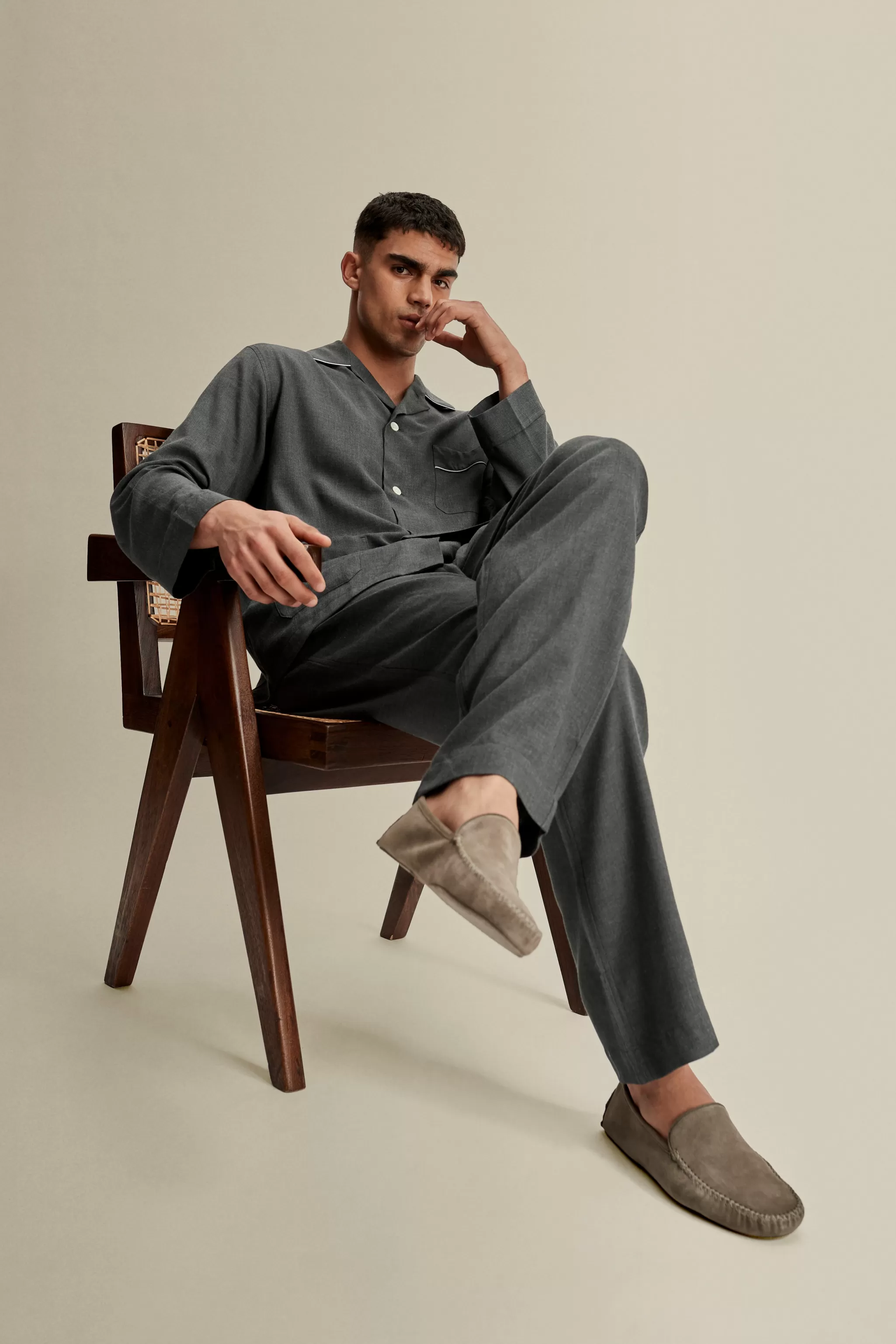Thom Sweeney Shoes | Accessories*Cashmere Lined Suede Slippers