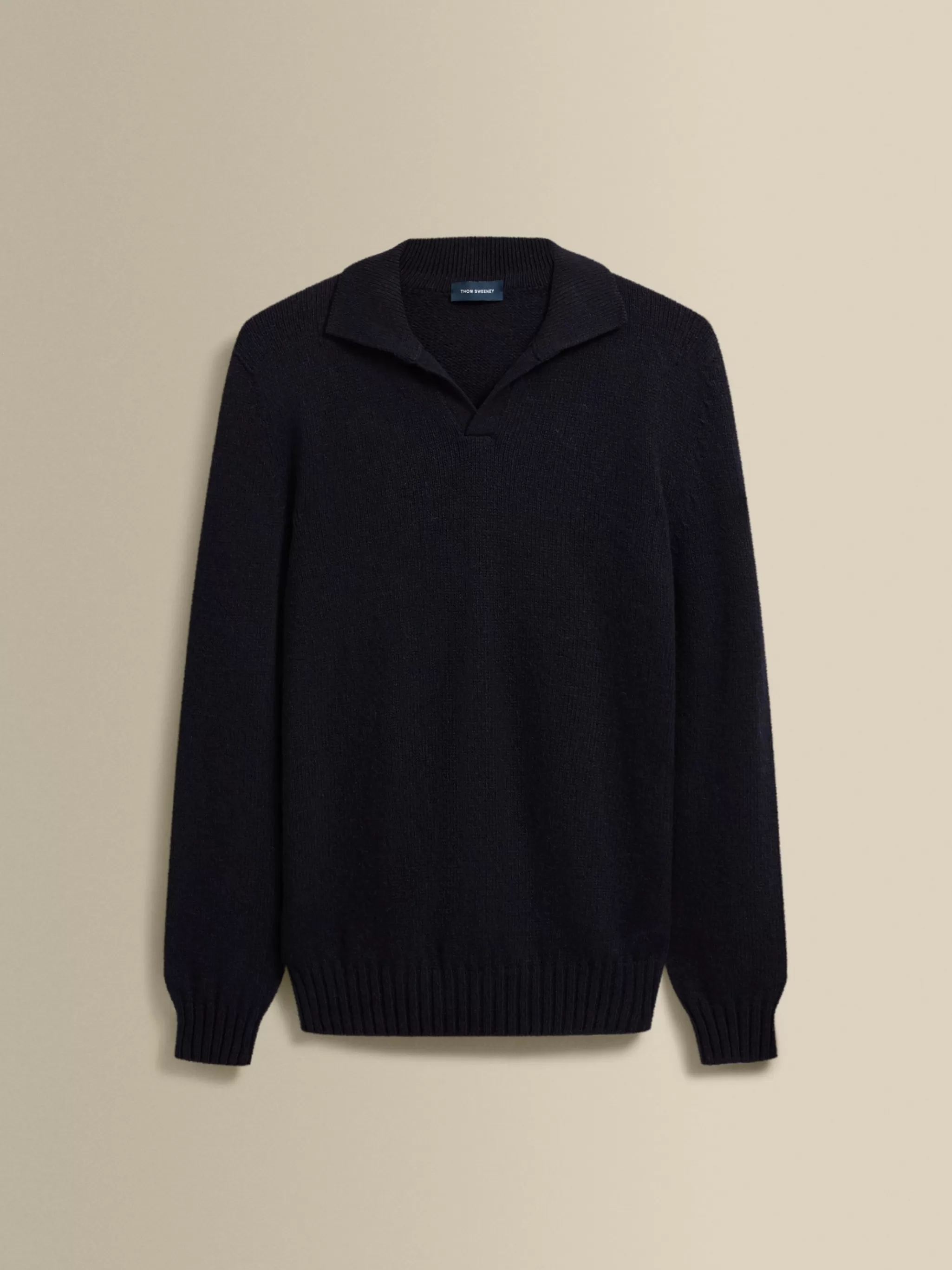 Thom Sweeney T-Shirts & Polos | Knitwear*Cashmere Long Sleeve Skipper Polo Shirt