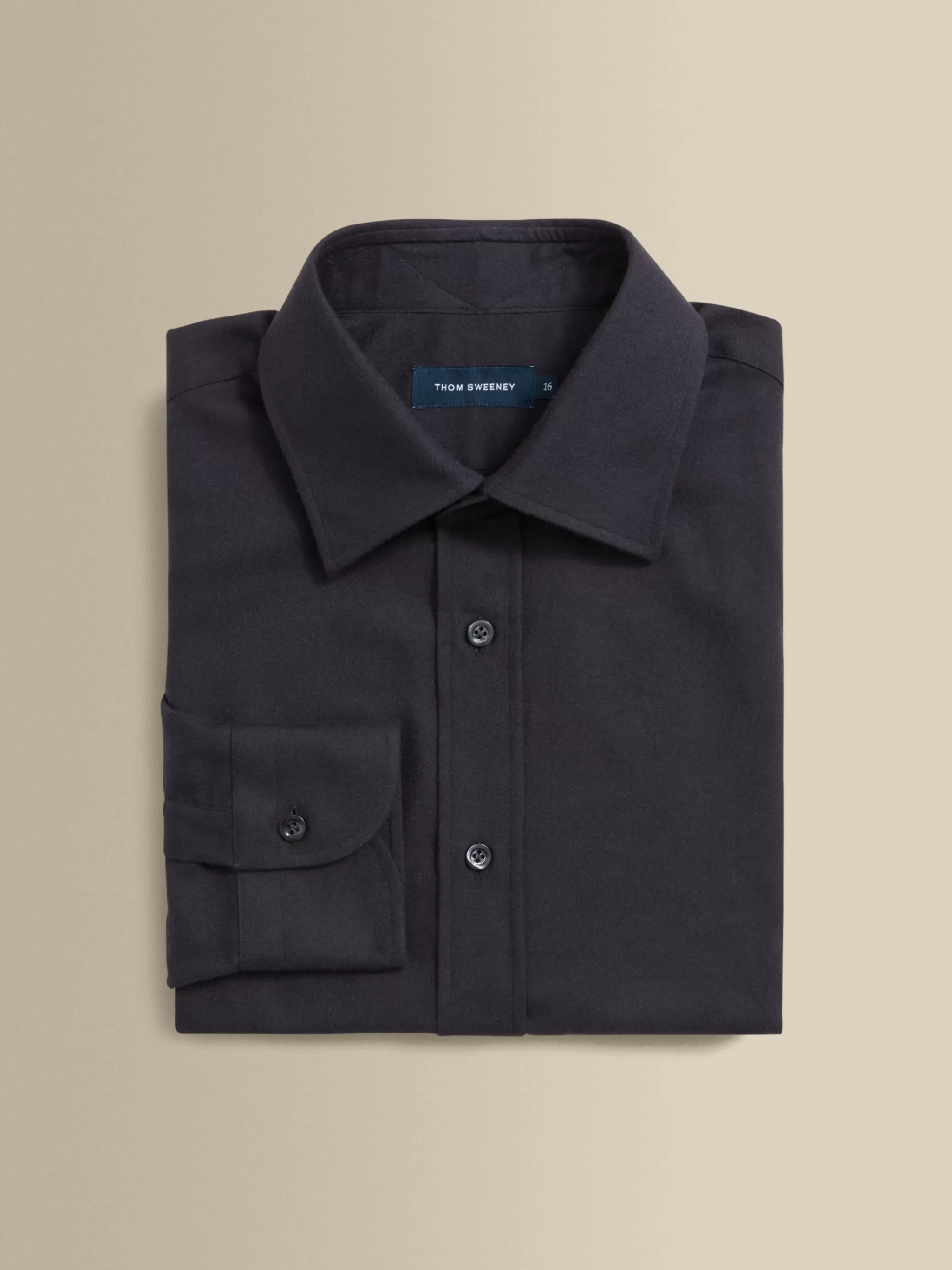 Thom Sweeney Shirts*Cotton Cashmere Point Collar Shirt