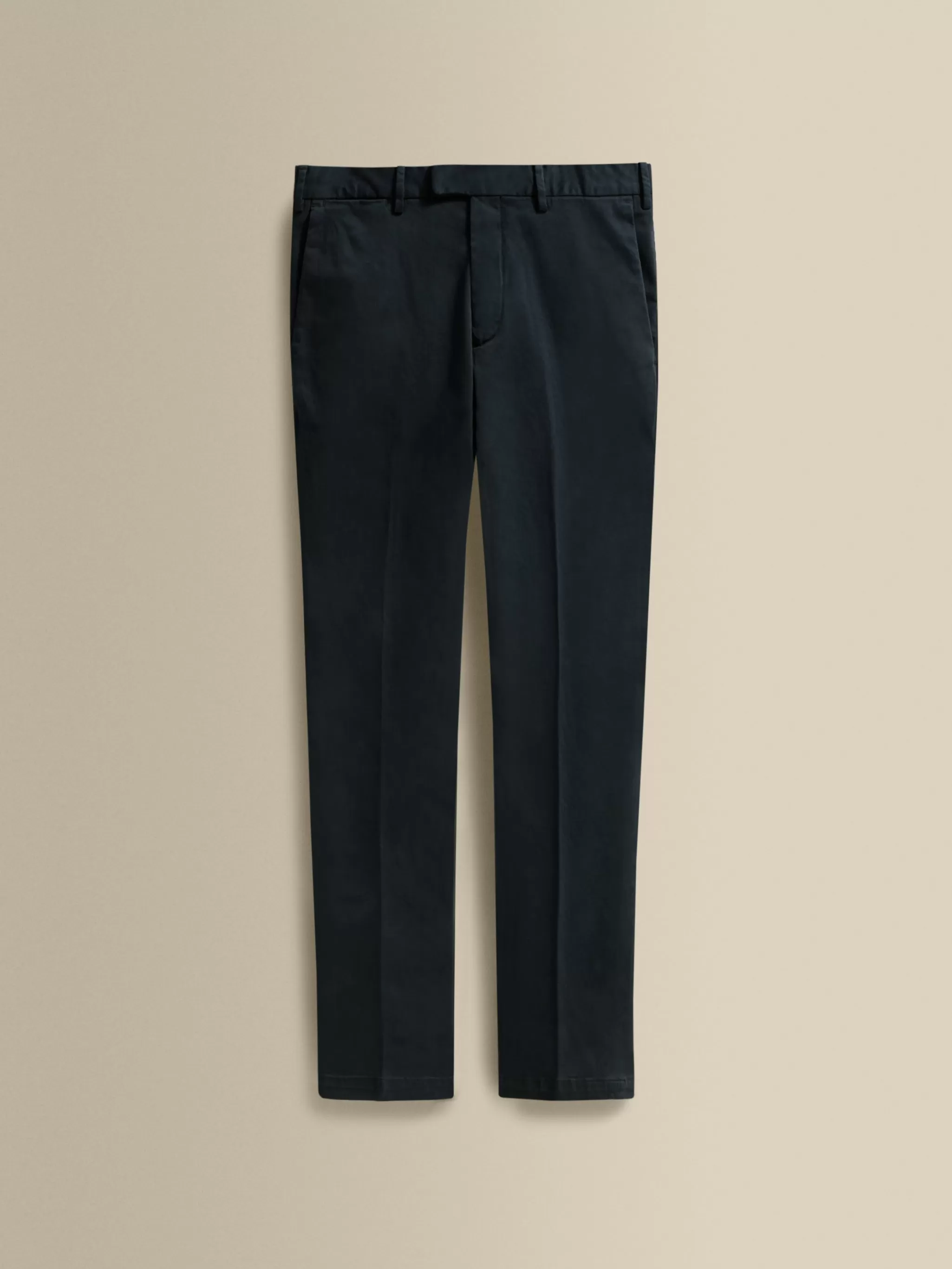Thom Sweeney Trousers & Shorts*Cotton Easy Fit Flat Front Chinos