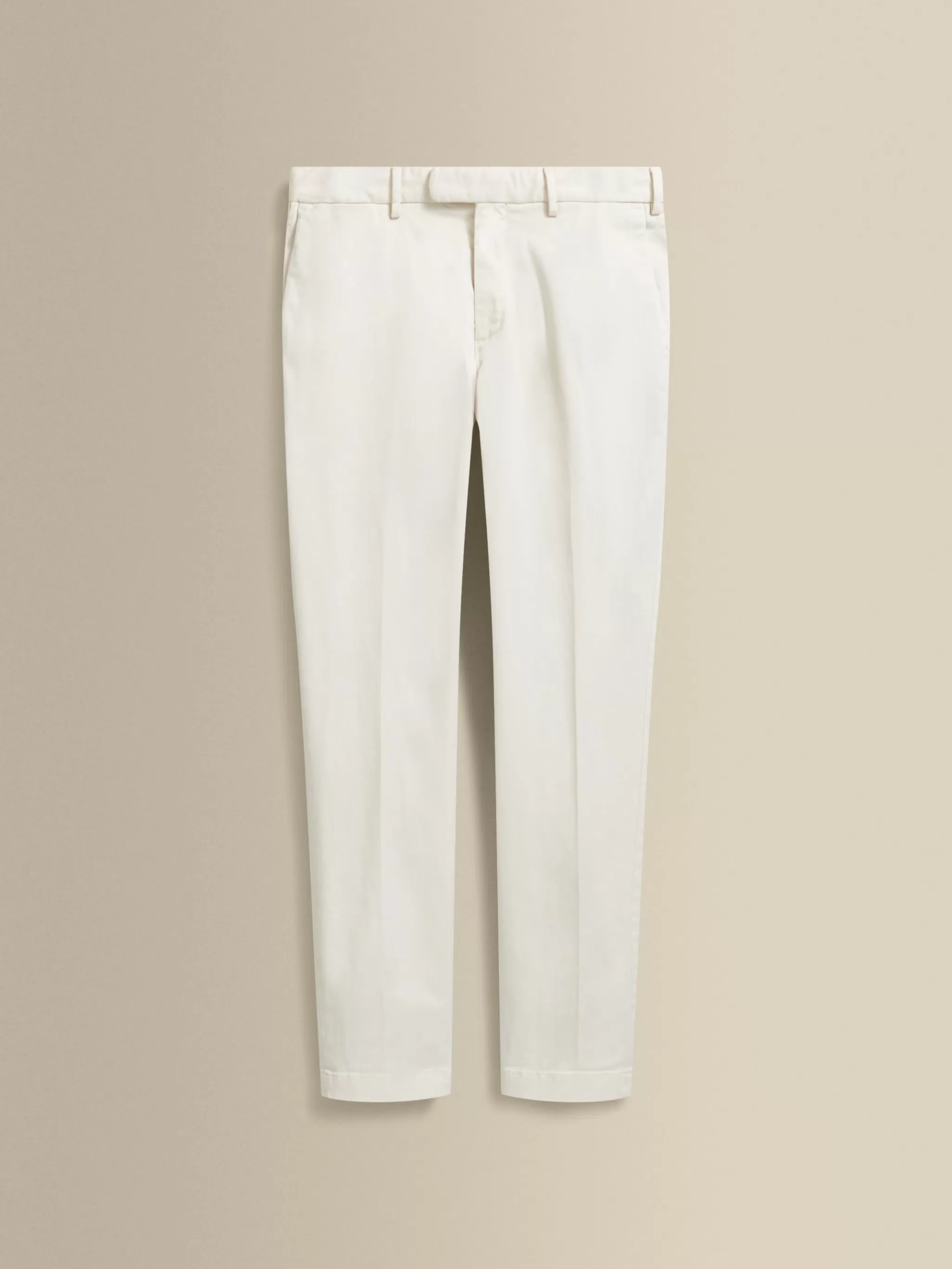 Thom Sweeney Trousers & Shorts*Cotton Easy Fit Flat Front Chinos