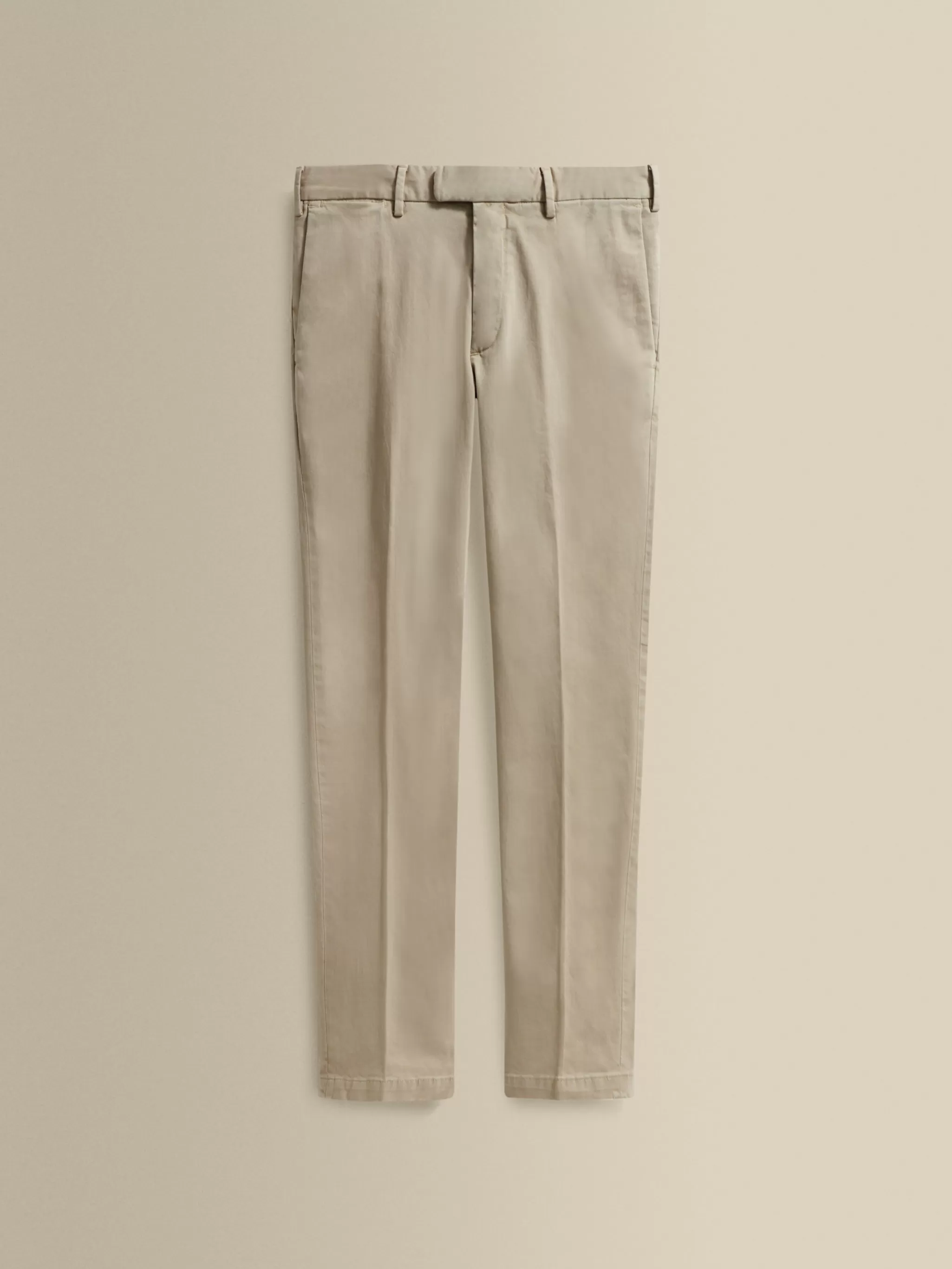 Thom Sweeney Trousers & Shorts*Cotton Easy Fit Flat Front Chinos