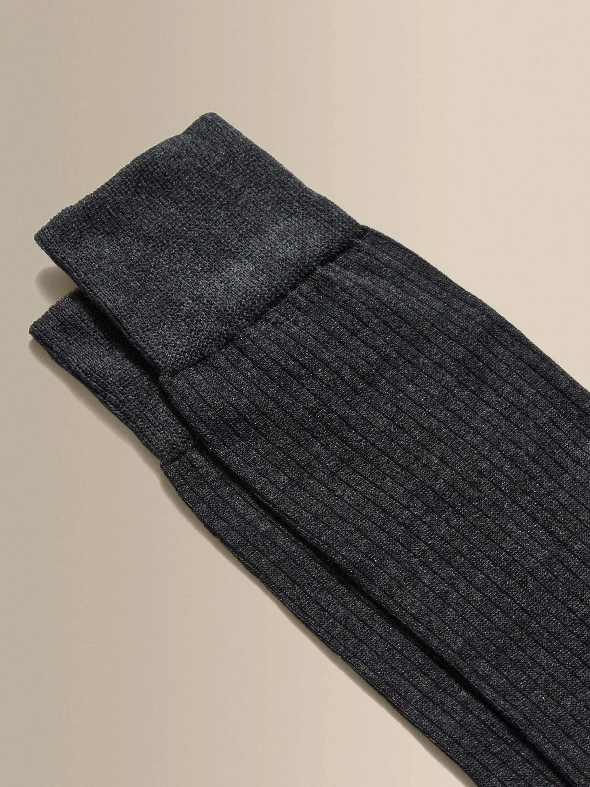 Thom Sweeney Accessories*Cotton Ribbed Dress Sock
