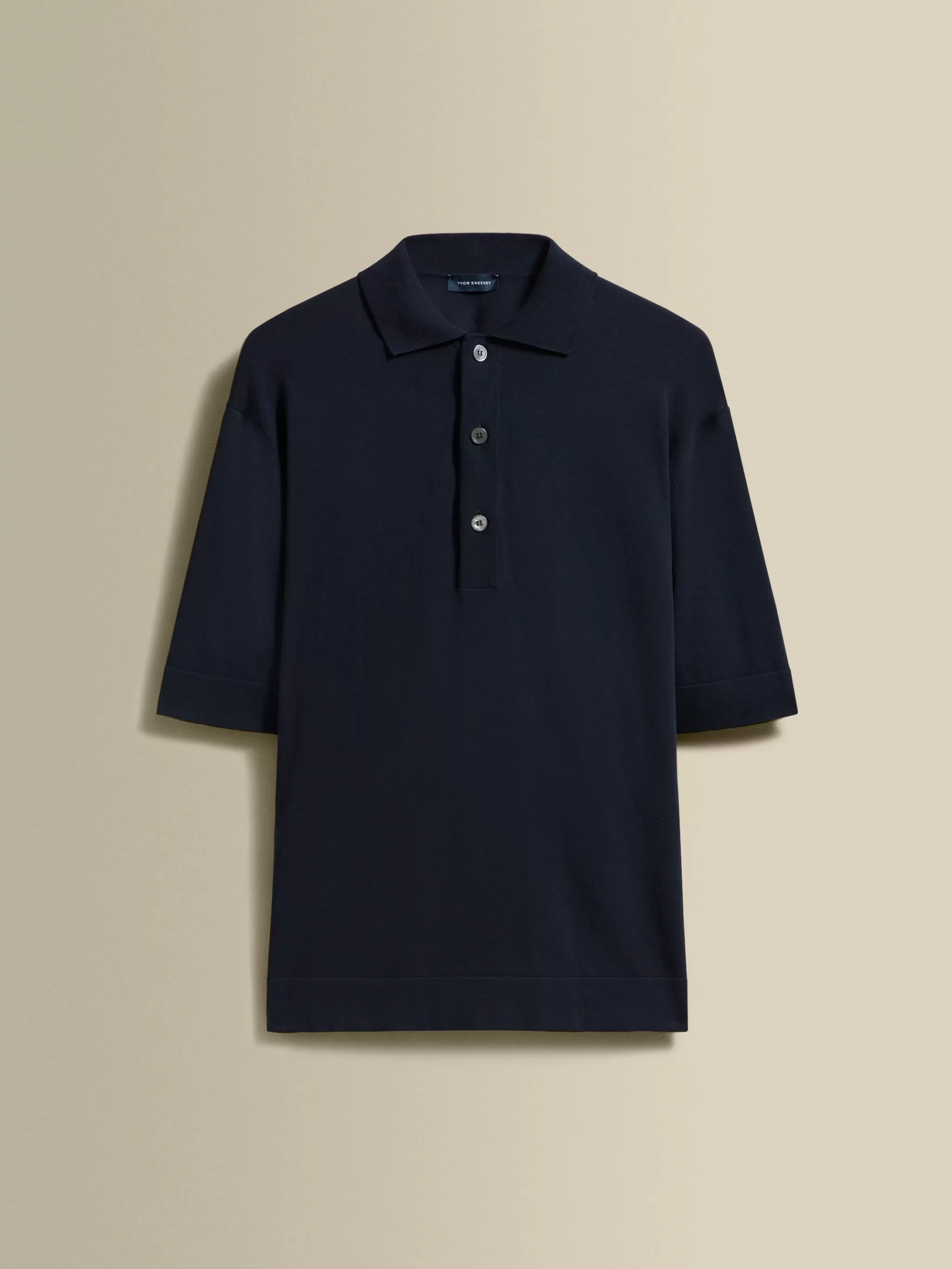Thom Sweeney T-Shirts & Polos | Knitwear*Crepe Cotton Polo Shirt