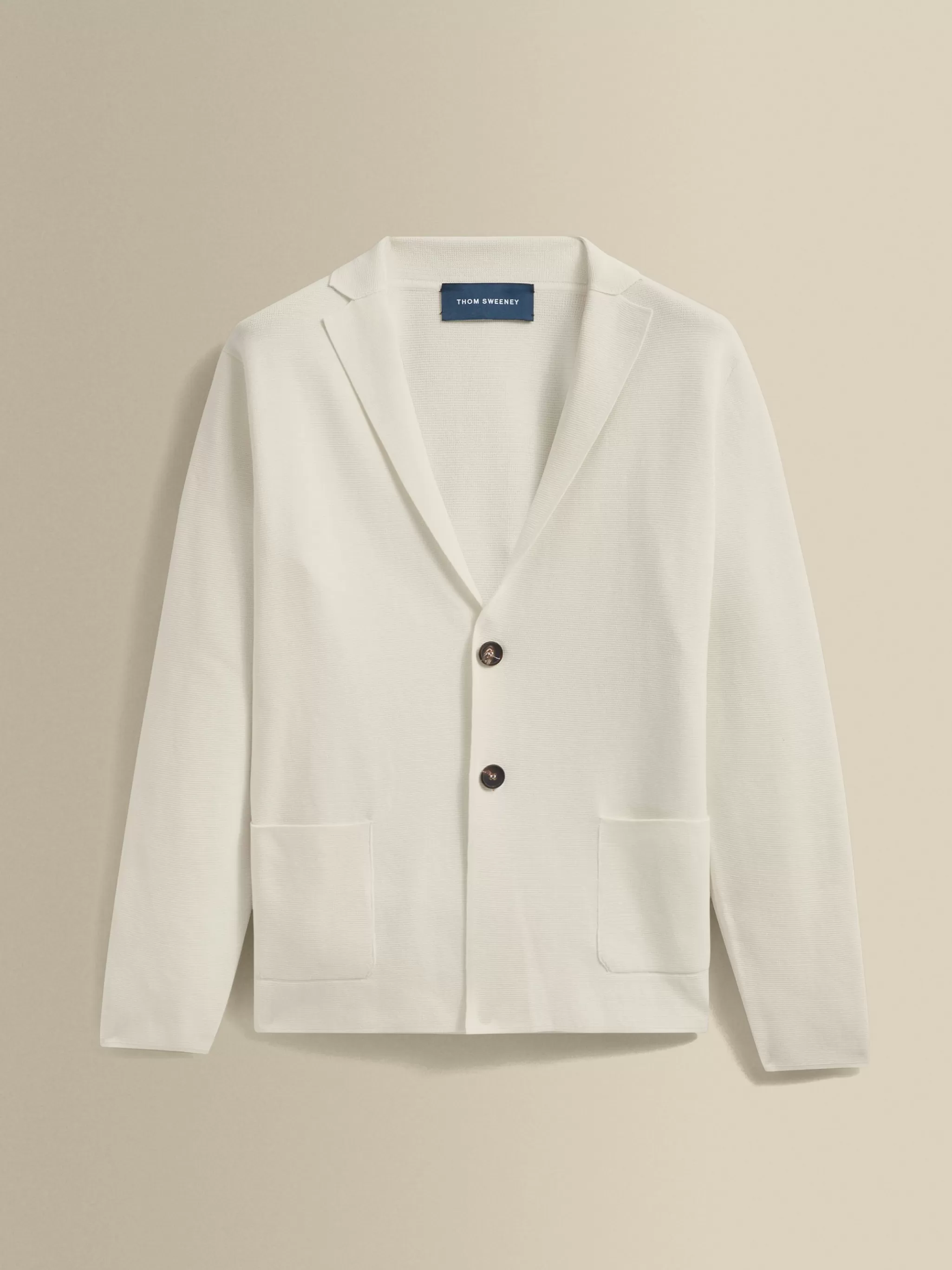 Thom Sweeney Knitwear*Crepe Cotton Single Breasted Knitted Blazer