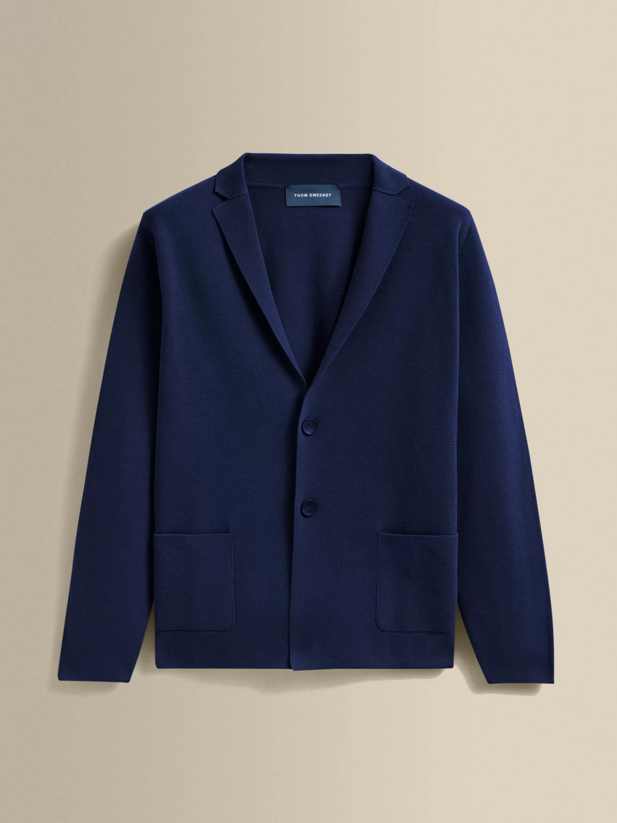 Thom Sweeney Knitwear*Crepe Cotton Single Breasted Knitted Blazer