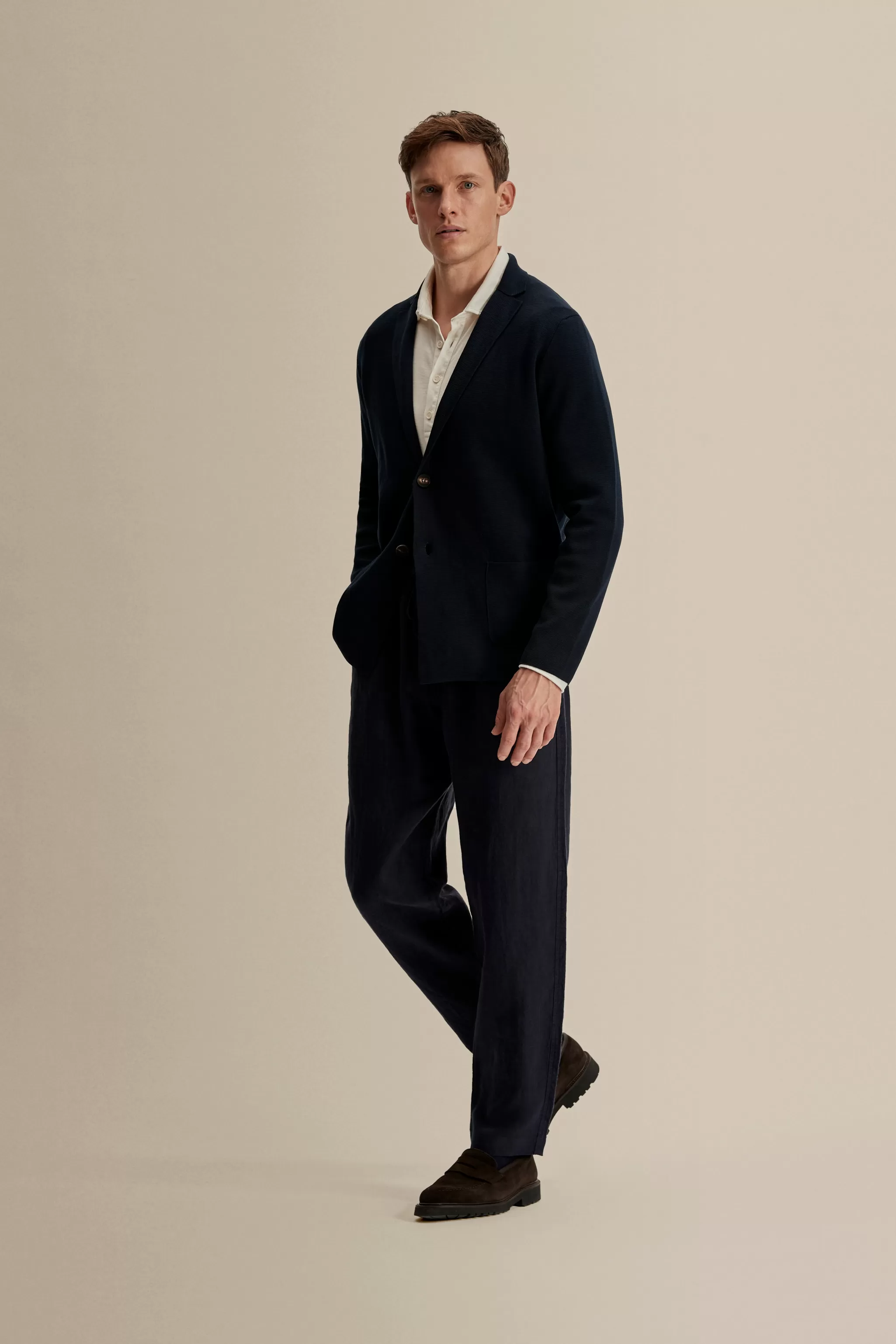 Thom Sweeney Knitwear*Crepe Cotton Single Breasted Knitted Blazer