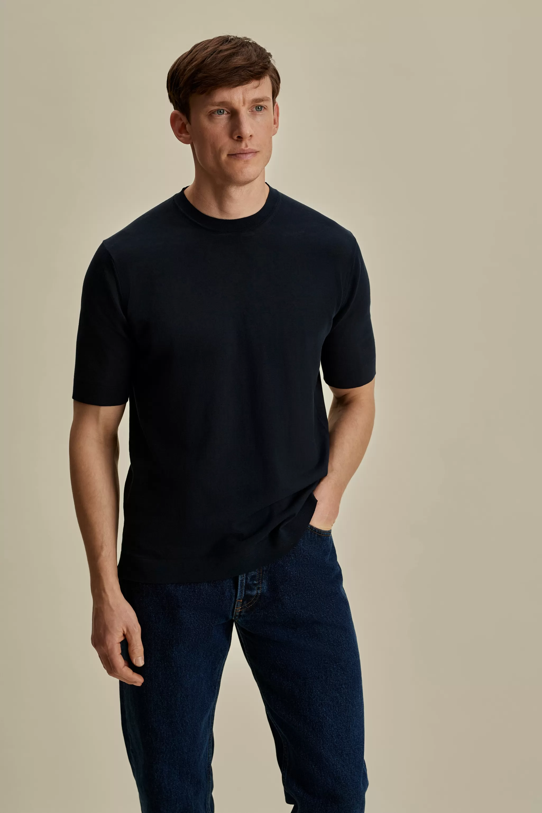 Thom Sweeney T-Shirts & Polos*Crepe Cotton T-Shirt