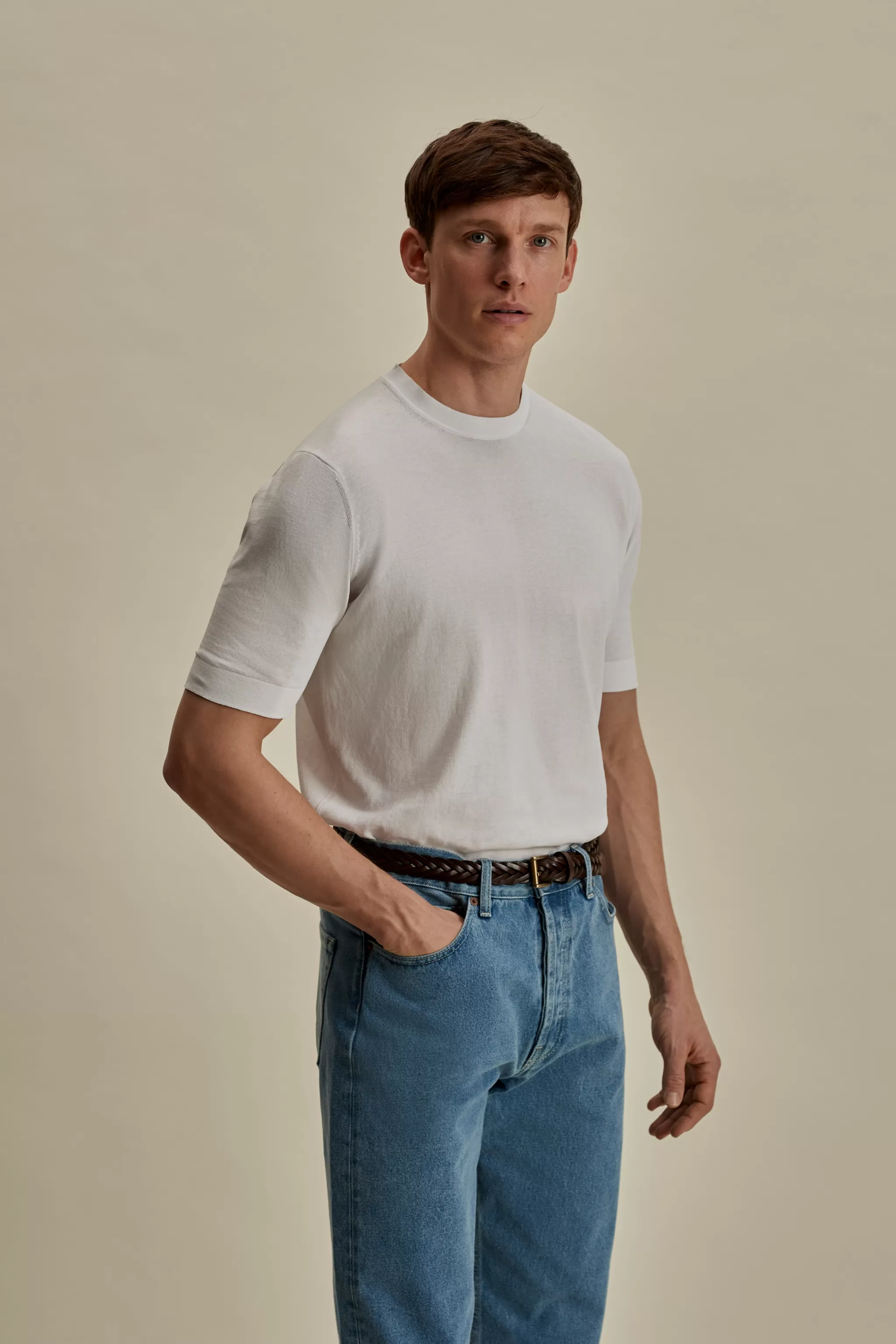 Thom Sweeney T-Shirts & Polos*Crepe Cotton T-Shirt