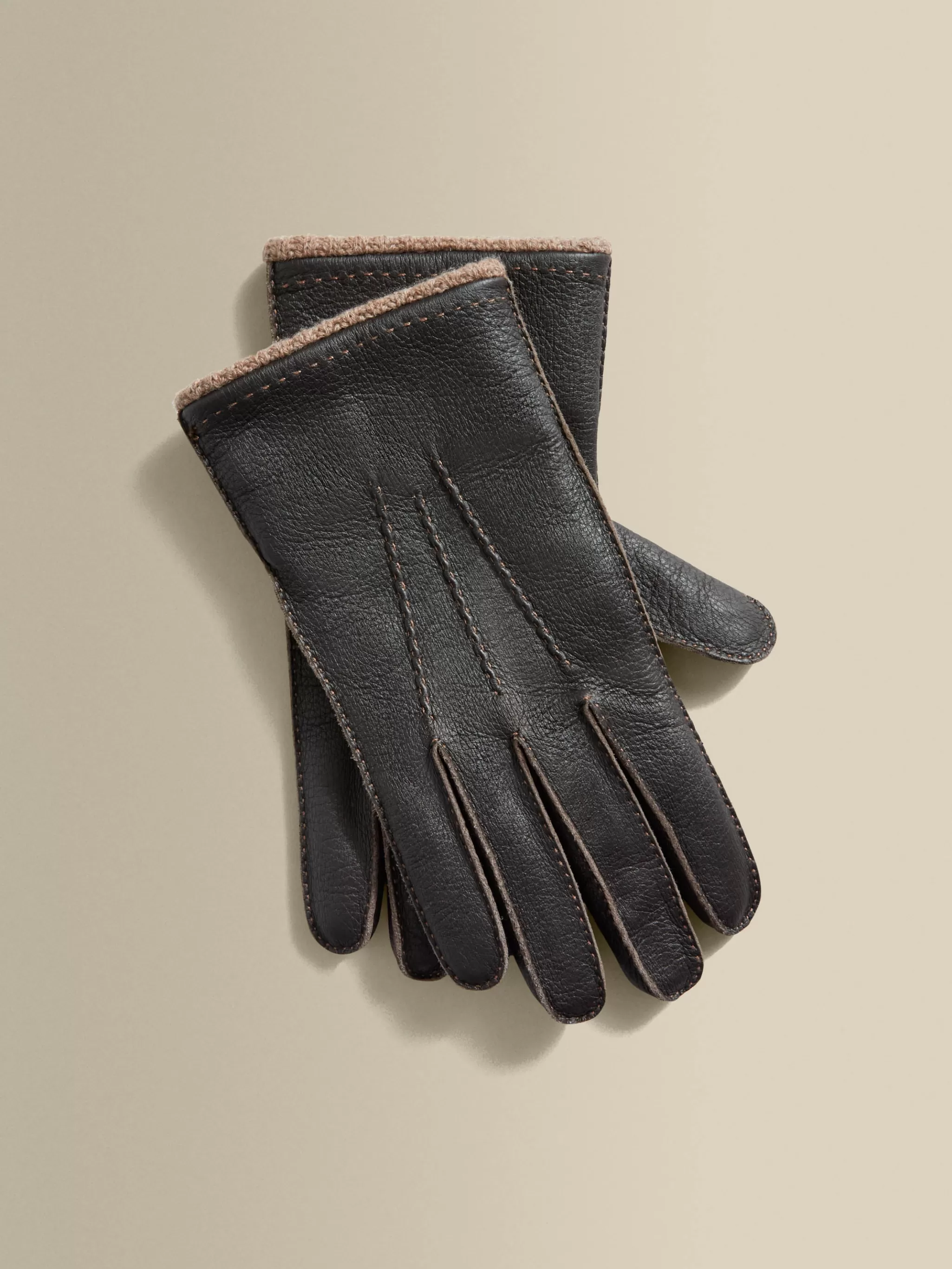 Thom Sweeney Accessories*Deer Skin Cashmere Lined Gloves