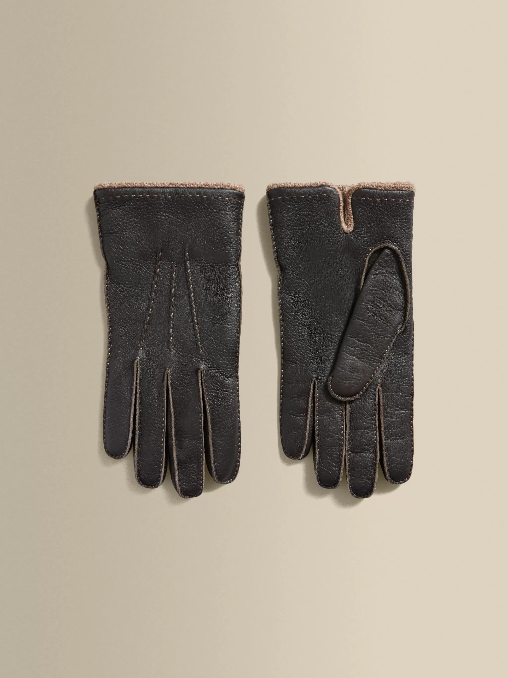 Thom Sweeney Accessories*Deer Skin Cashmere Lined Gloves