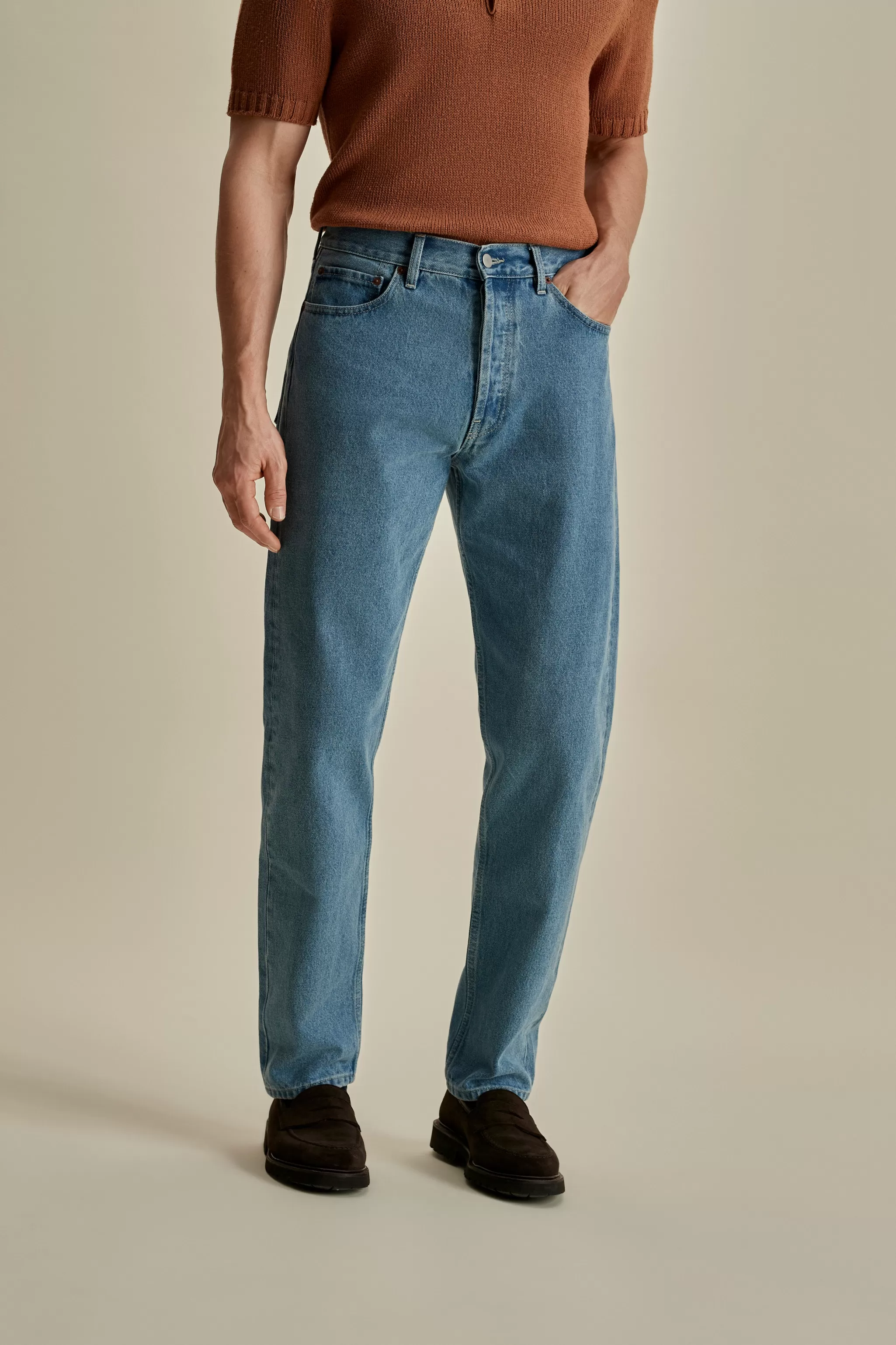 Thom Sweeney Trousers & Shorts*Denim Easy Fit Jeans