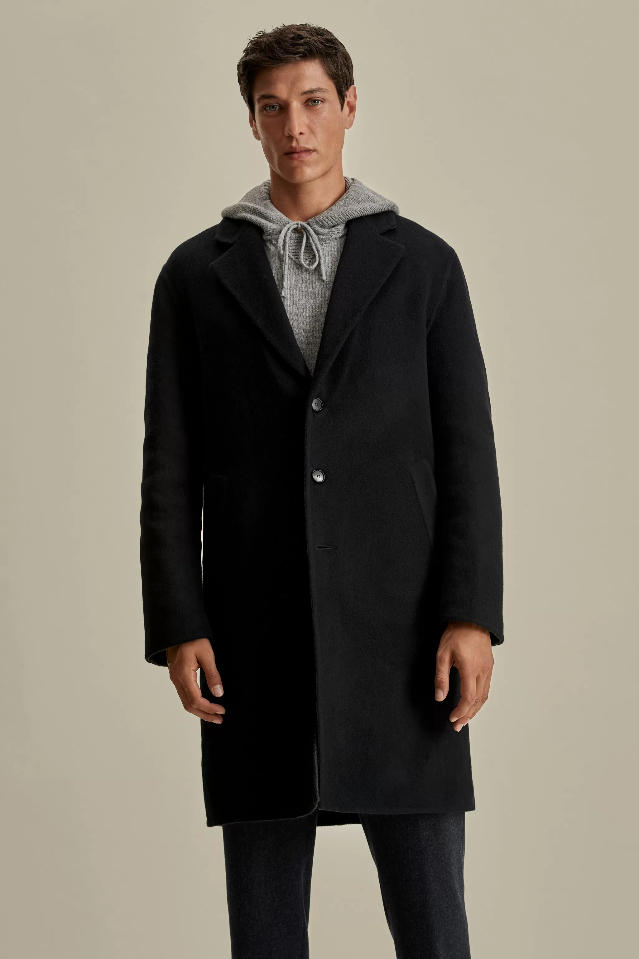 Thom Sweeney Outerwear*Double Faced Cashmere Single Breasted Overcoat