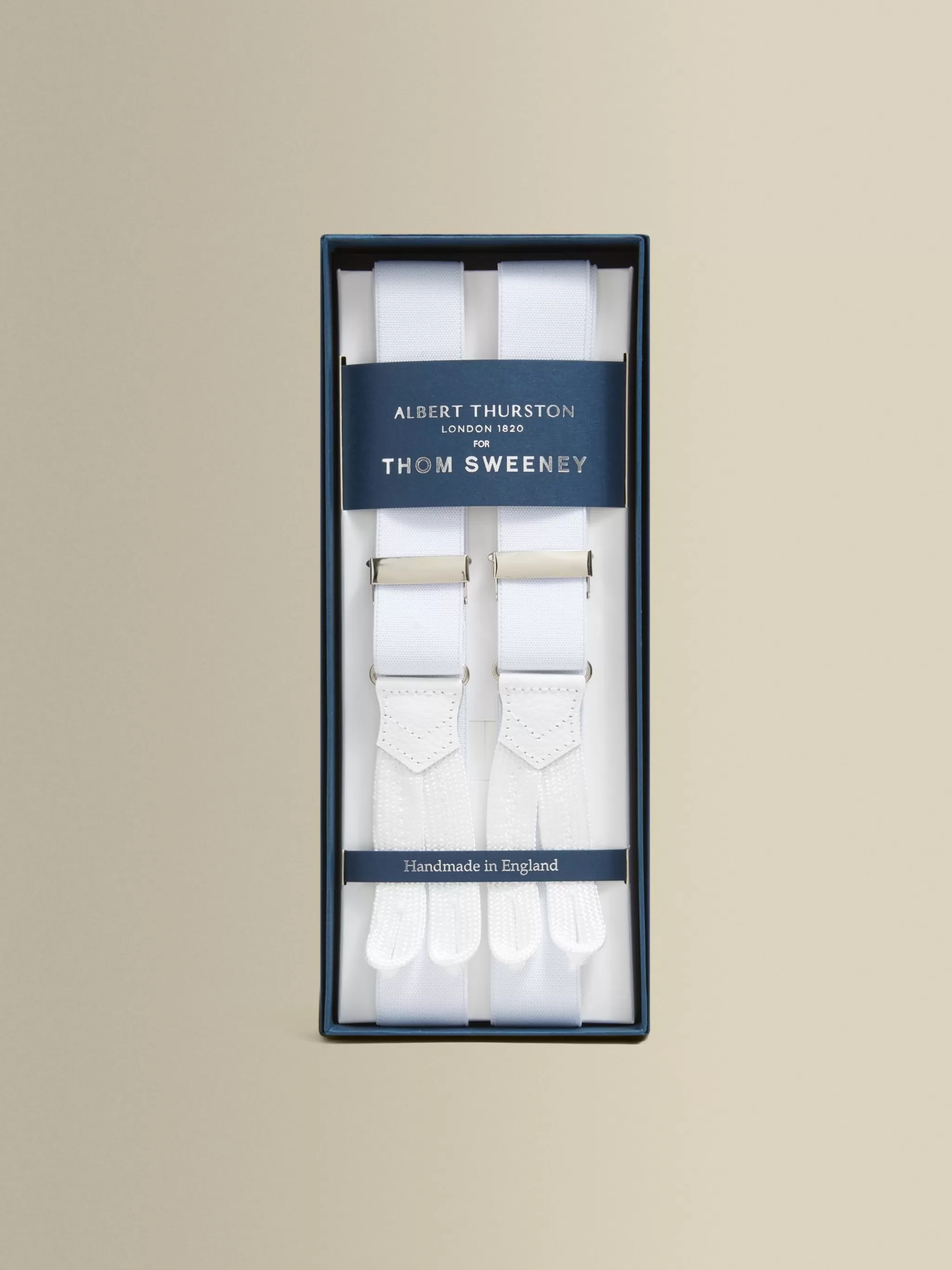Thom Sweeney Accessories*Elastic u0026 Leather Trouser Braces