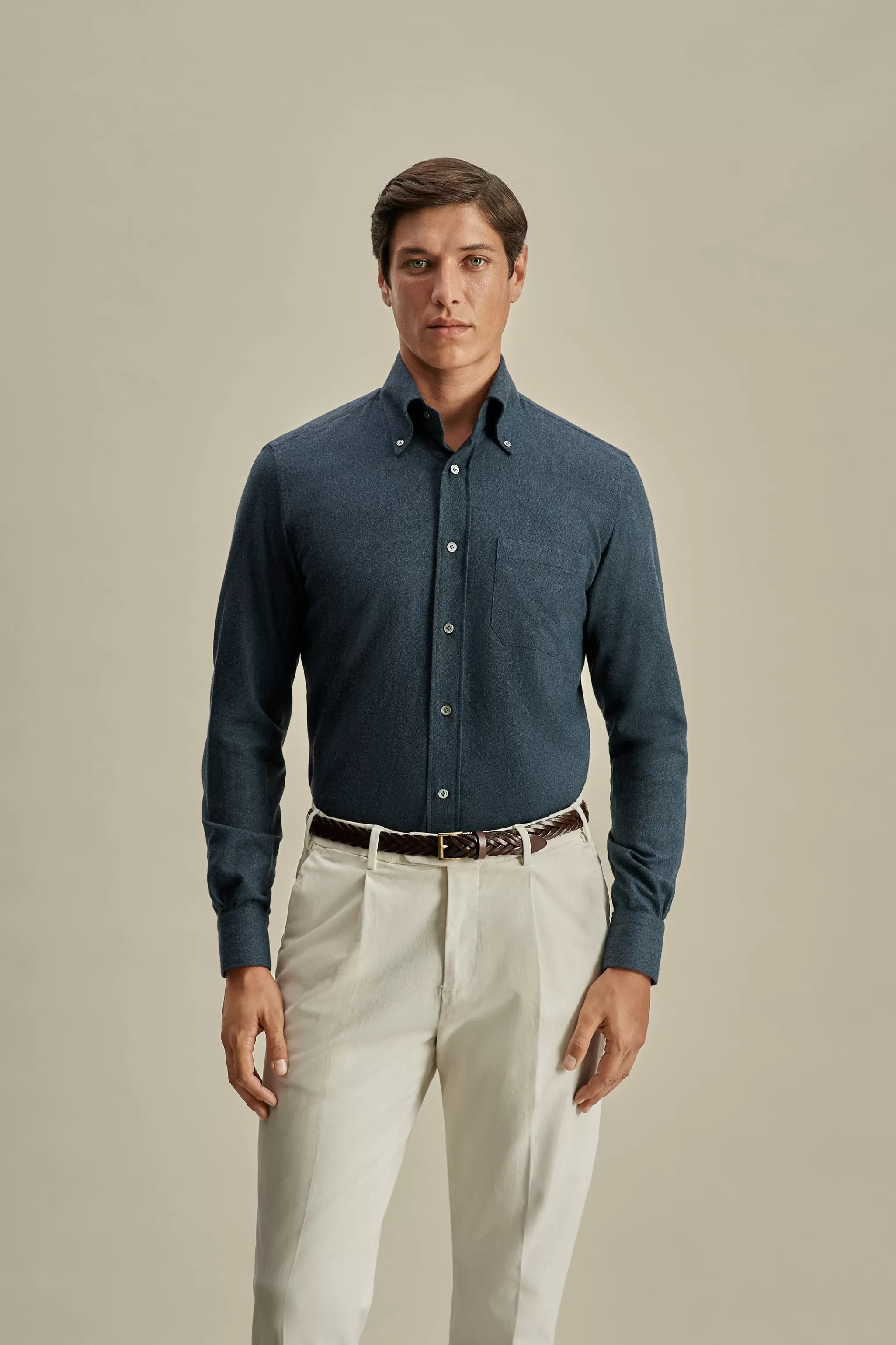 Thom Sweeney Shirts*Flannel Button Down Collar Shirt
