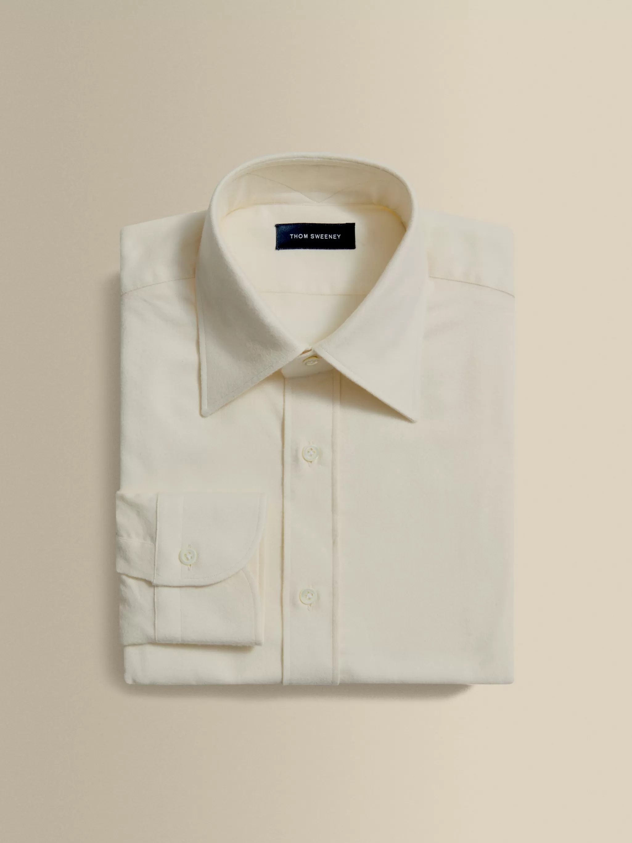 Thom Sweeney Shirts*Flannel Point Collar Shirt