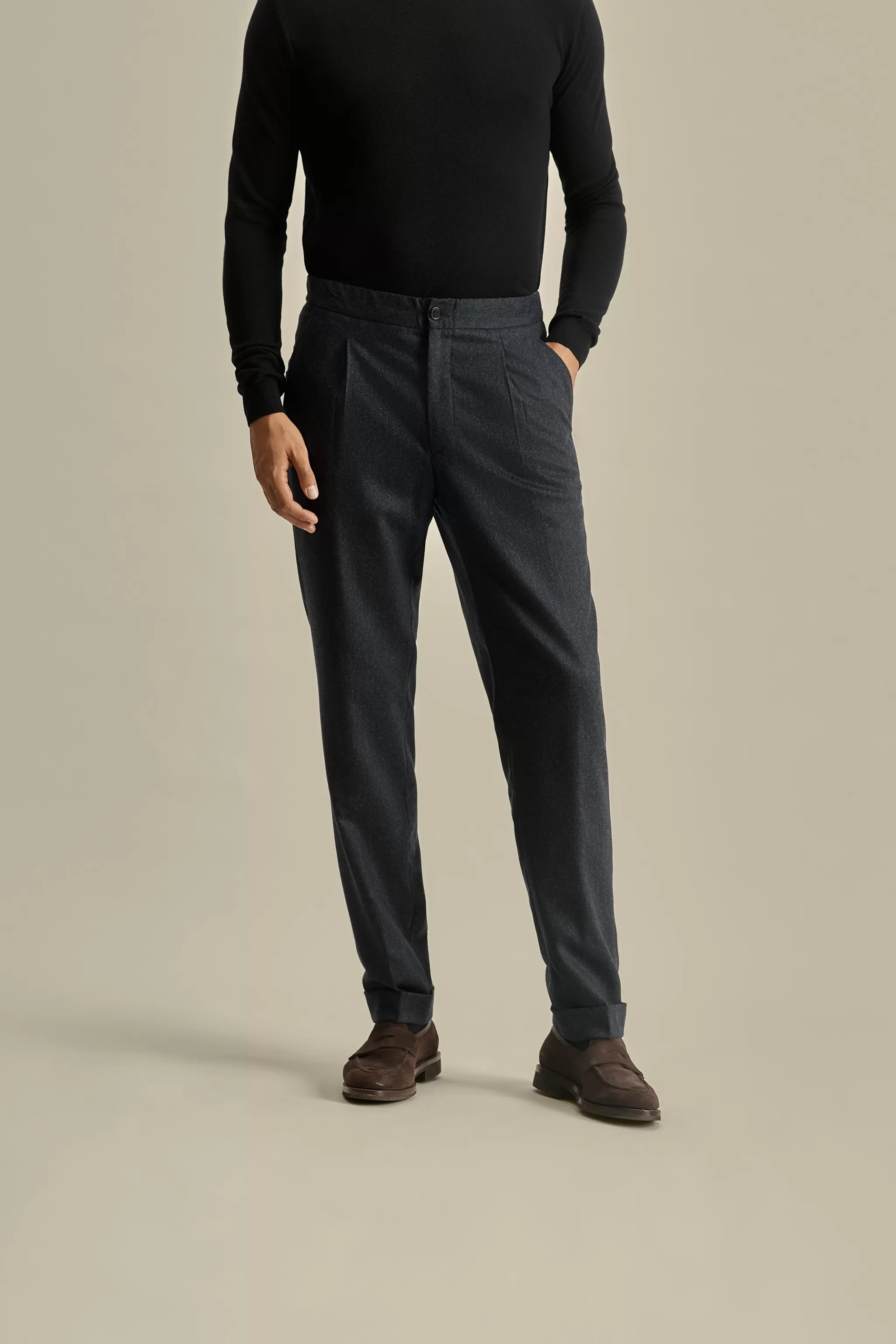Thom Sweeney Trousers & Shorts | Tailoring*Flannel Relaxed Tailored Trousers