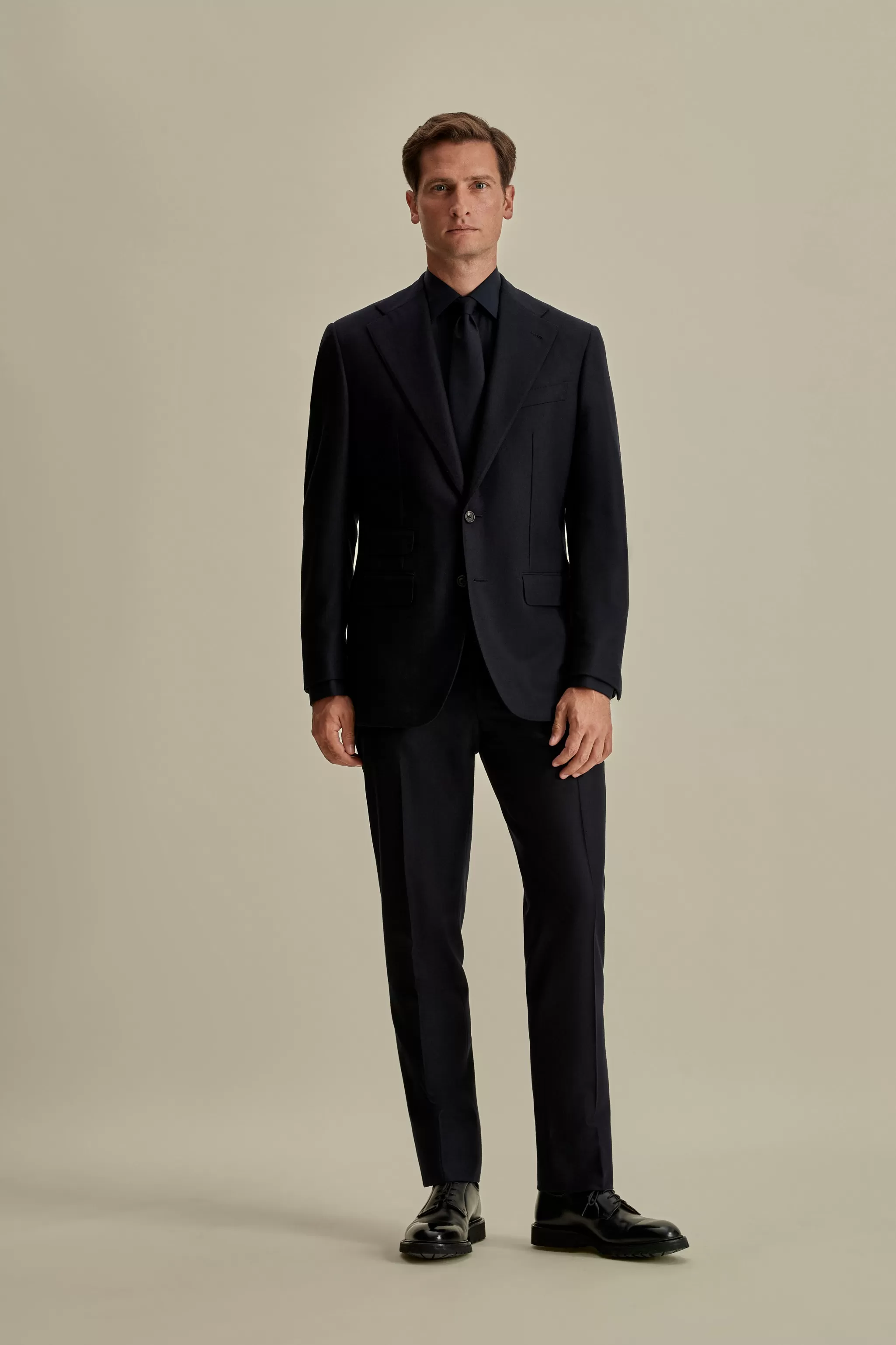 Thom Sweeney Tailoring*Flannel Single Breasted Wool Suit