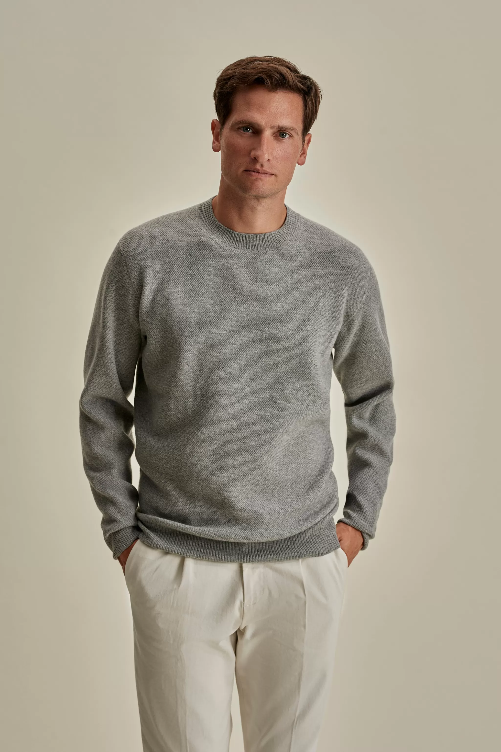 Thom Sweeney Knitwear*Japanese Wool Crew Neck Sweater