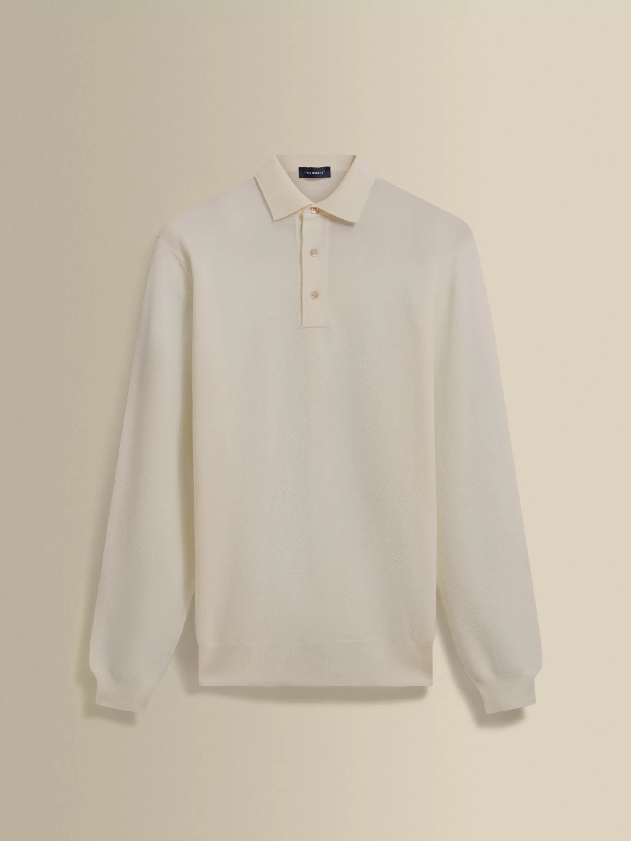 Thom Sweeney T-Shirts & Polos | Knitwear*Knitted Merino Wool Long Sleeve Polo Shirt