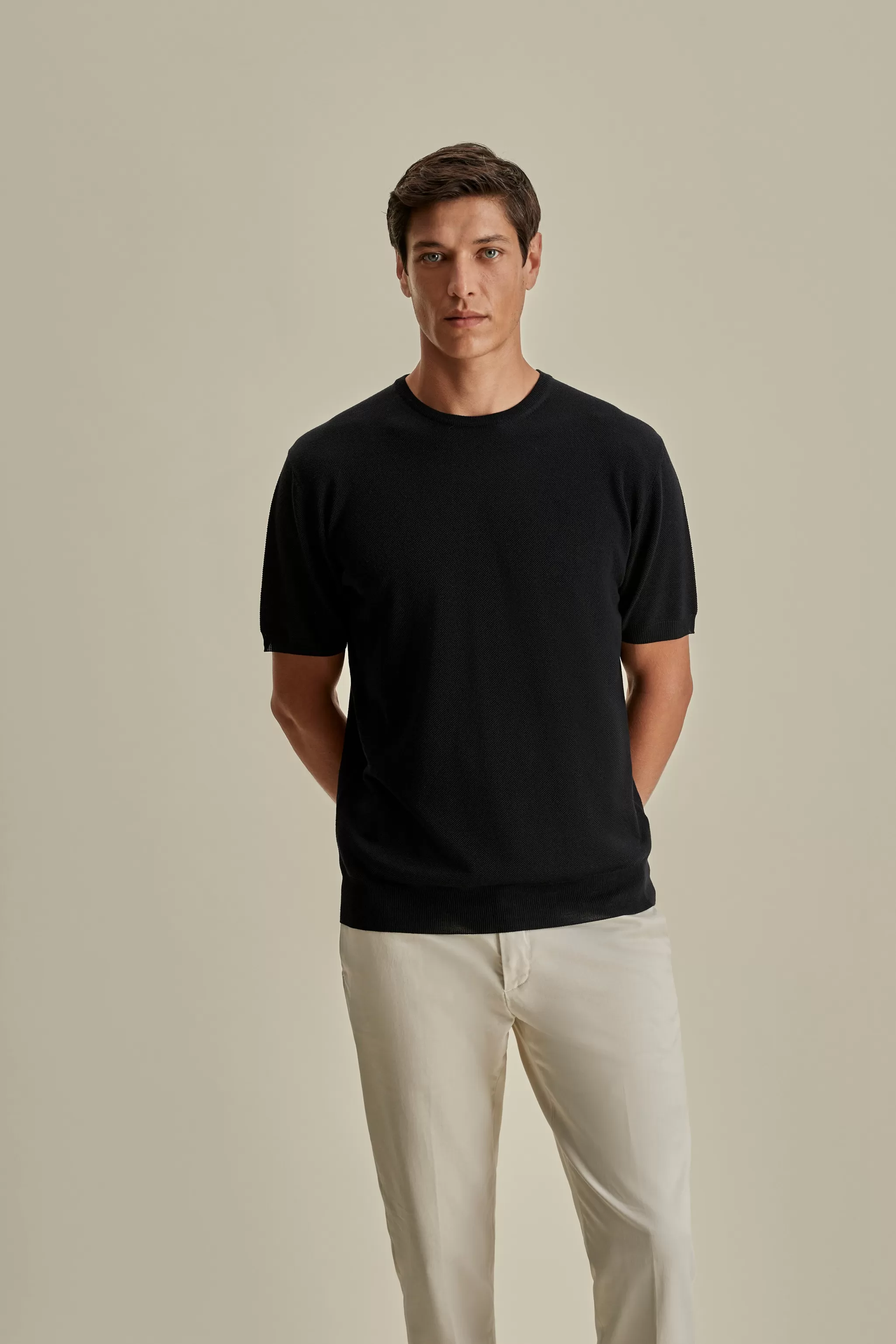 Thom Sweeney T-Shirts & Polos | Knitwear*Knitted Merino Wool T-Shirt
