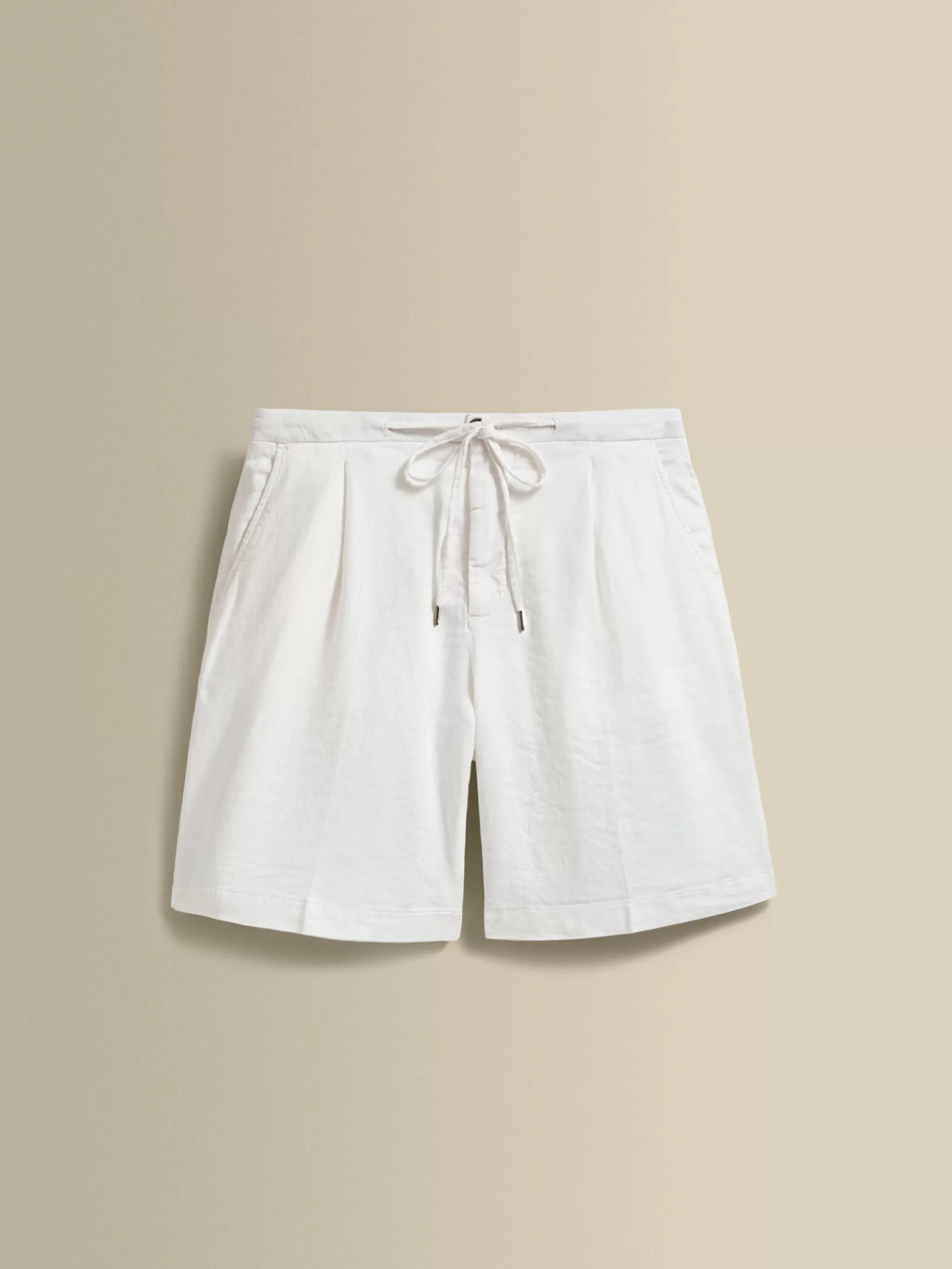 Thom Sweeney Trousers & Shorts*Linen Jersey Pleated Shorts