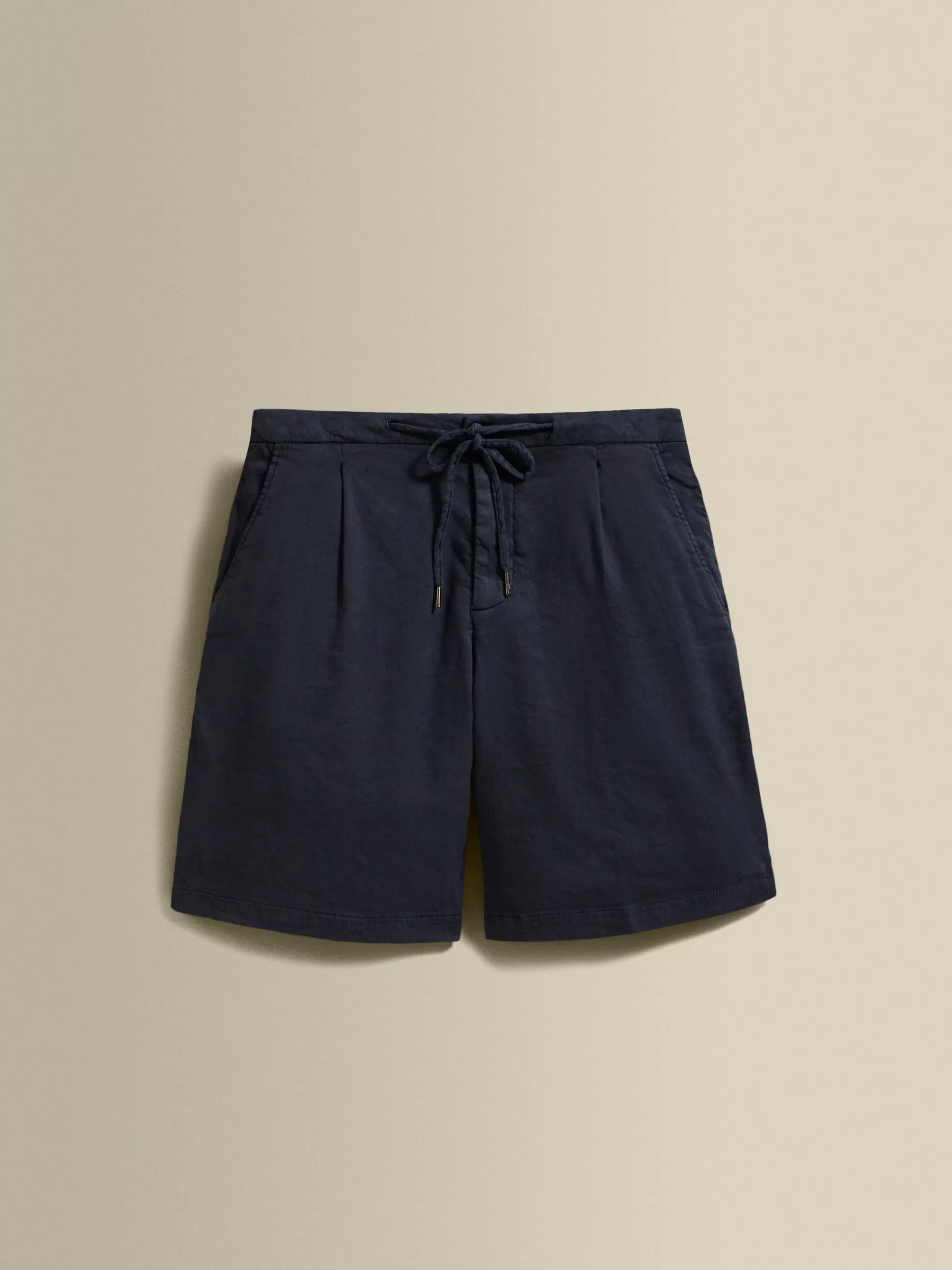 Thom Sweeney Trousers & Shorts*Linen Jersey Pleated Shorts