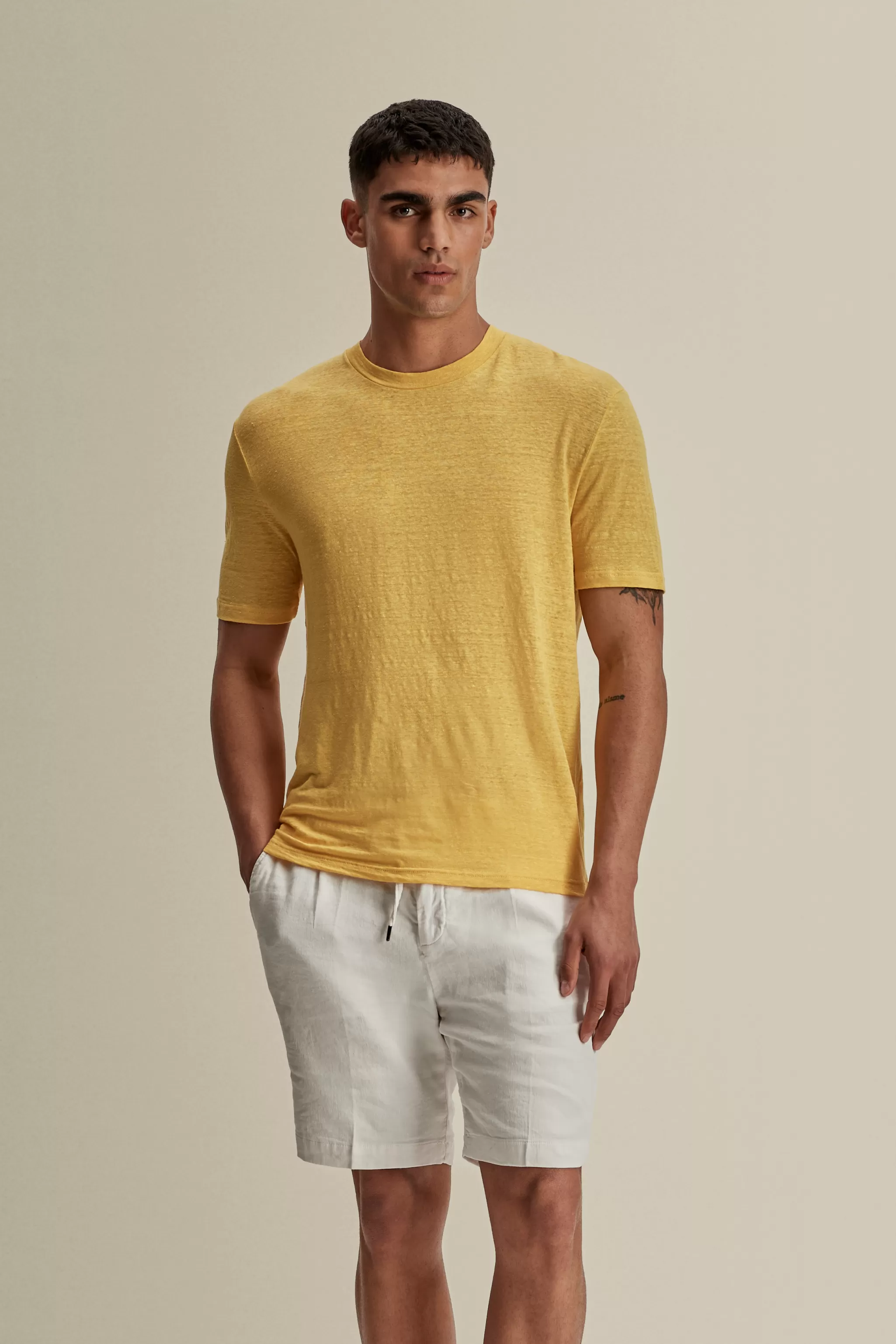 Thom Sweeney Trousers & Shorts*Linen Jersey Pleated Shorts