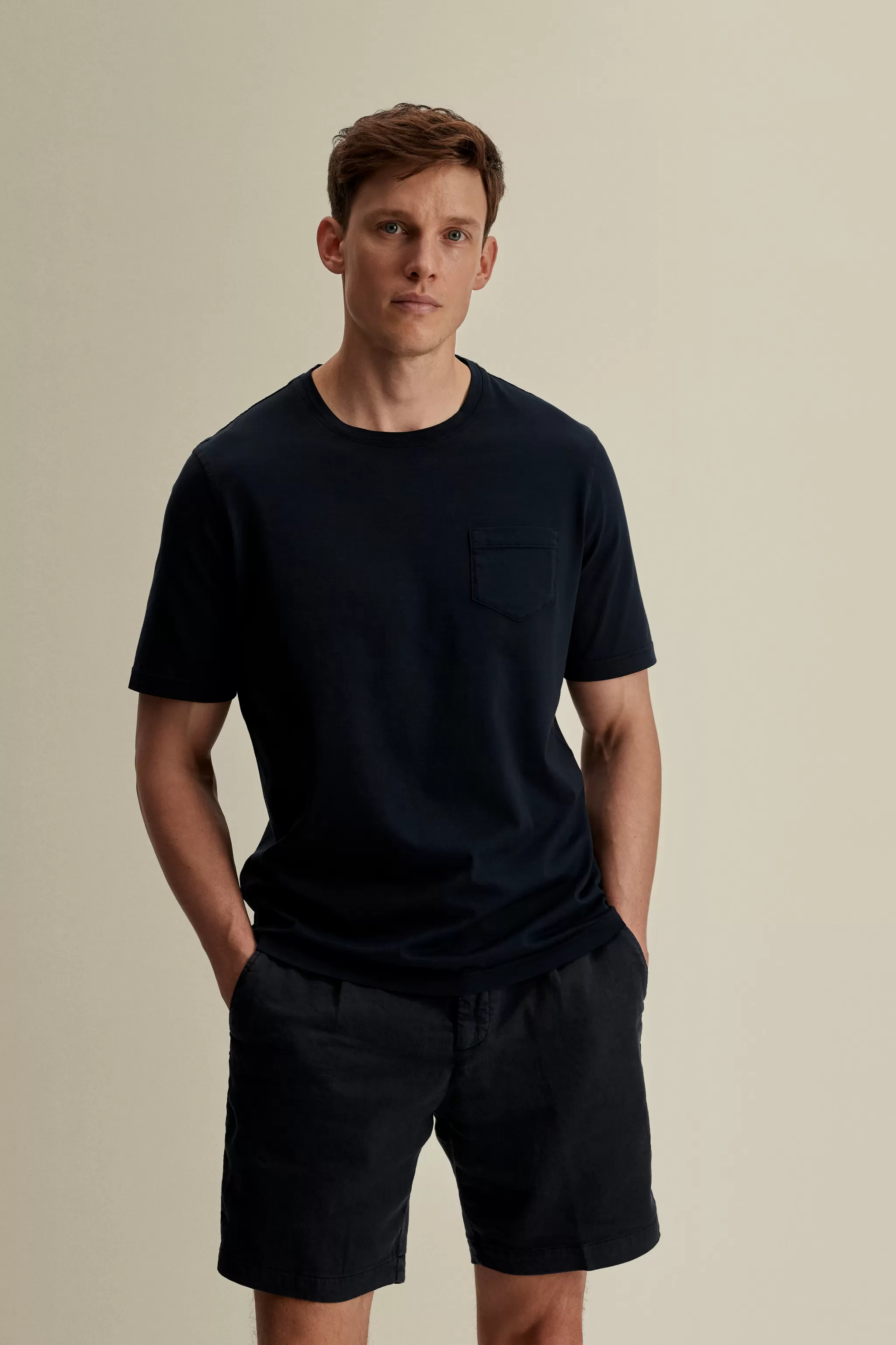 Thom Sweeney Trousers & Shorts*Linen Jersey Pleated Shorts