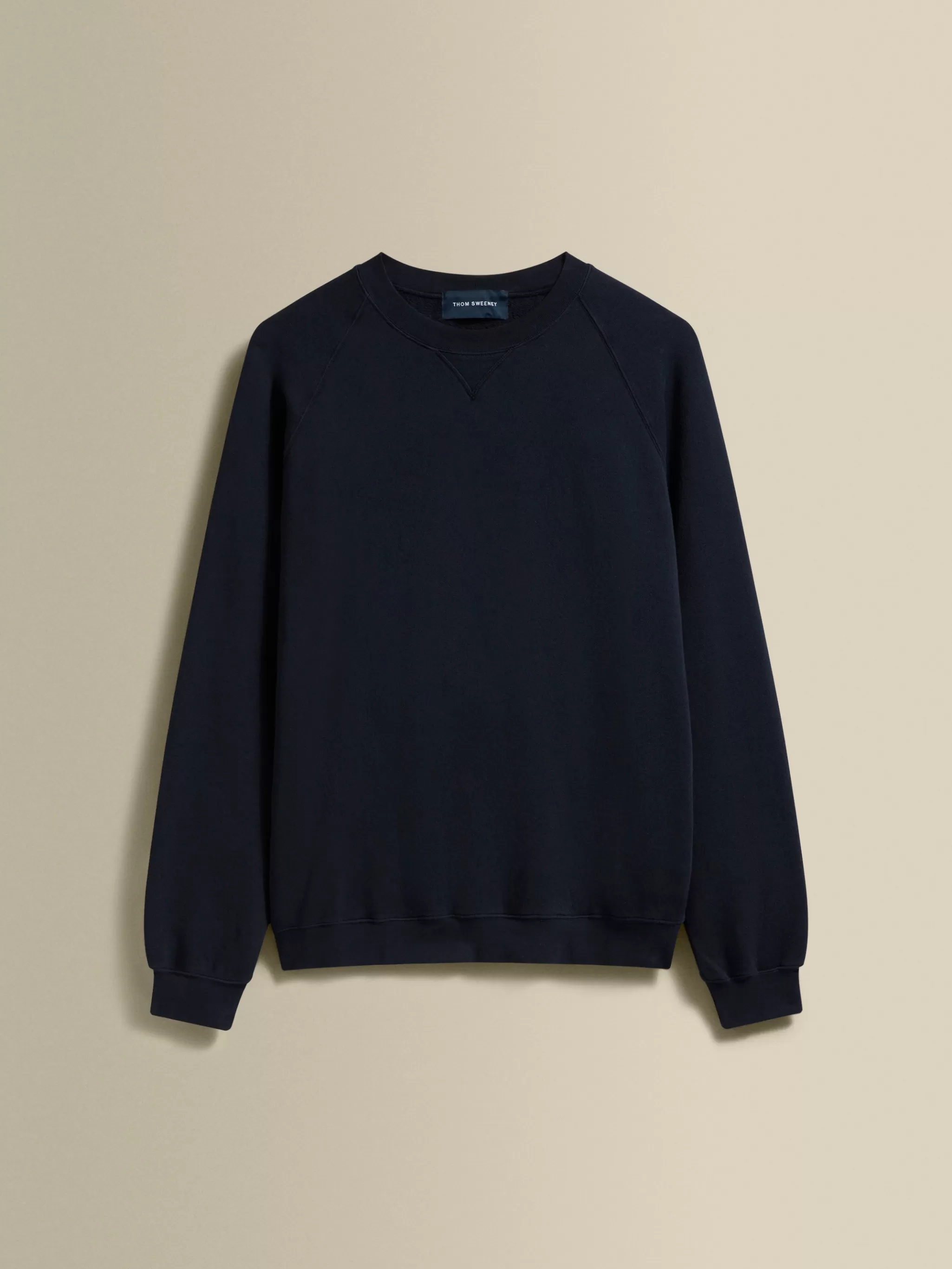 Thom Sweeney Loungewear*Loopback Cotton Raglan Sweater