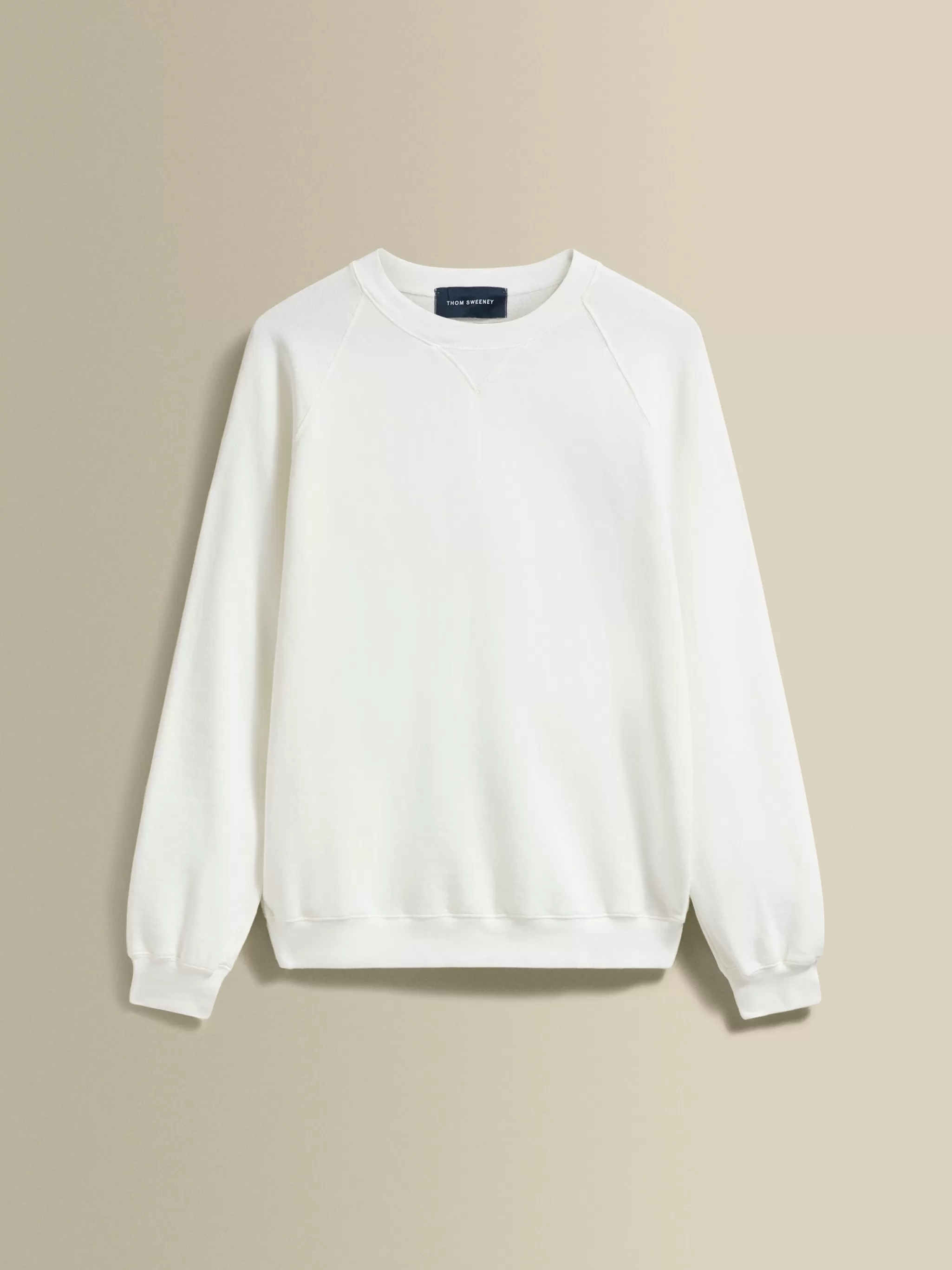 Thom Sweeney Loungewear*Loopback Cotton Raglan Sweater