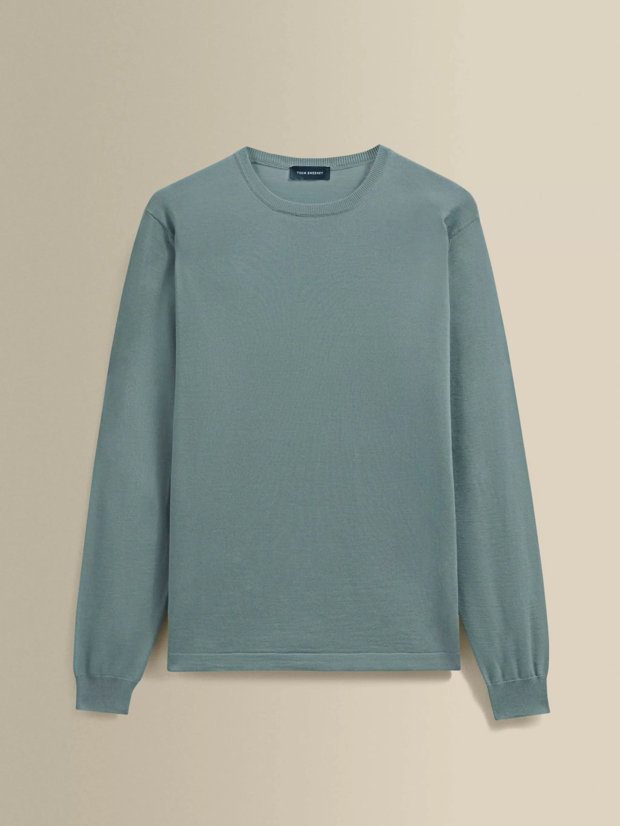 Thom Sweeney Knitwear*Merino Wool Extrafine Crew Neck Sweater