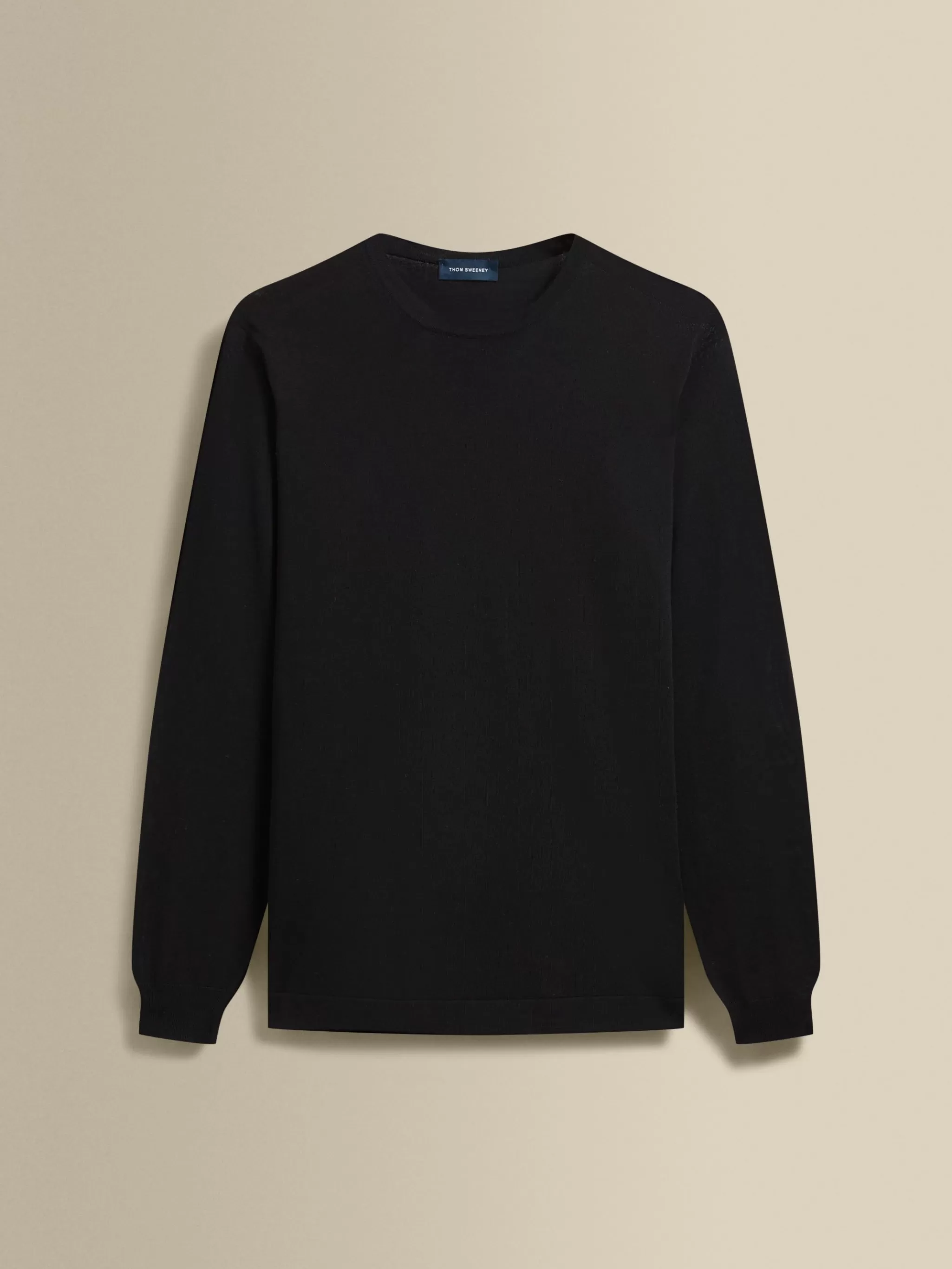 Thom Sweeney Knitwear*Merino Wool Extrafine Crew Neck Sweater