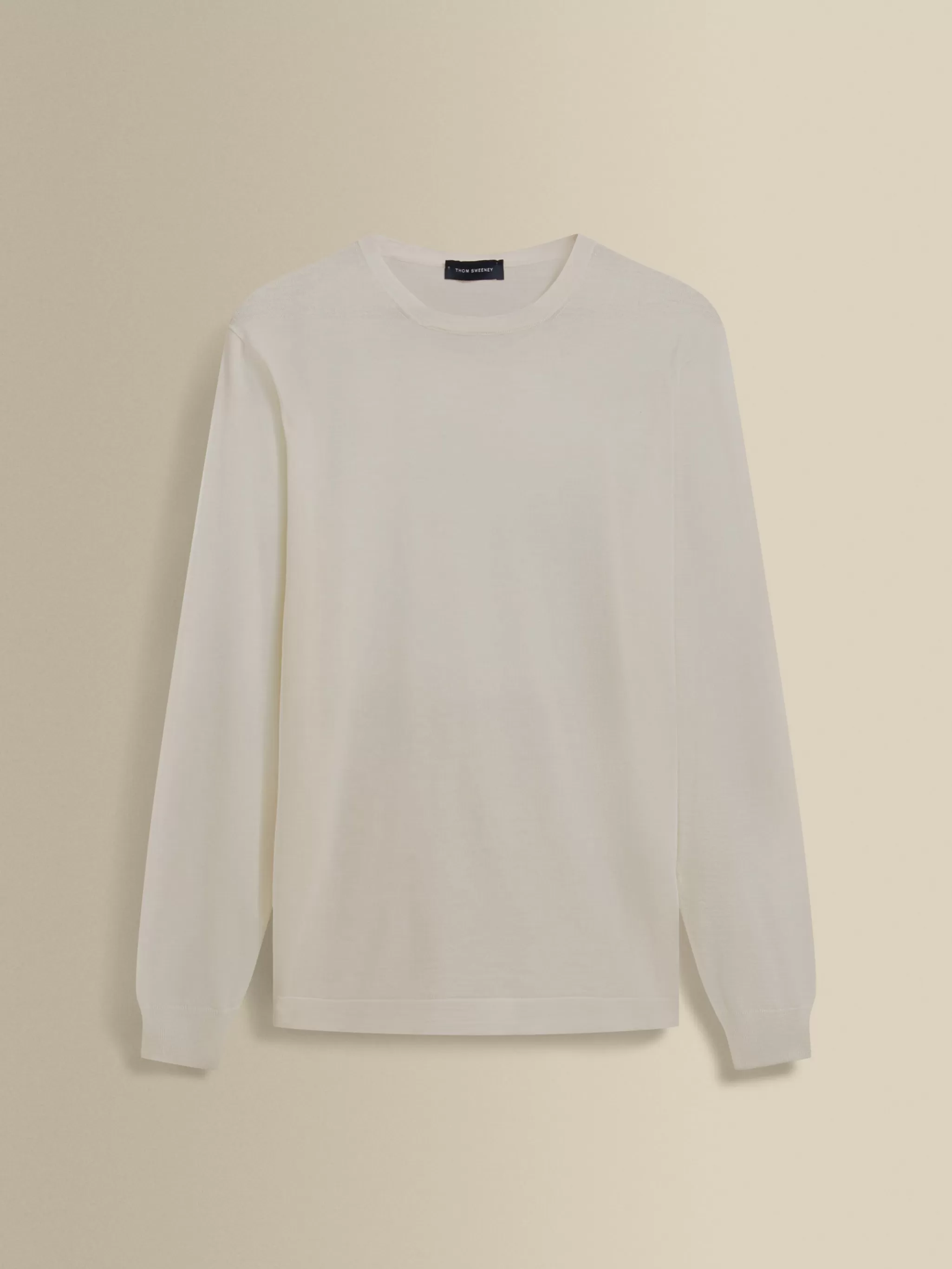 Thom Sweeney Knitwear*Merino Wool Extrafine Crew Neck Sweater