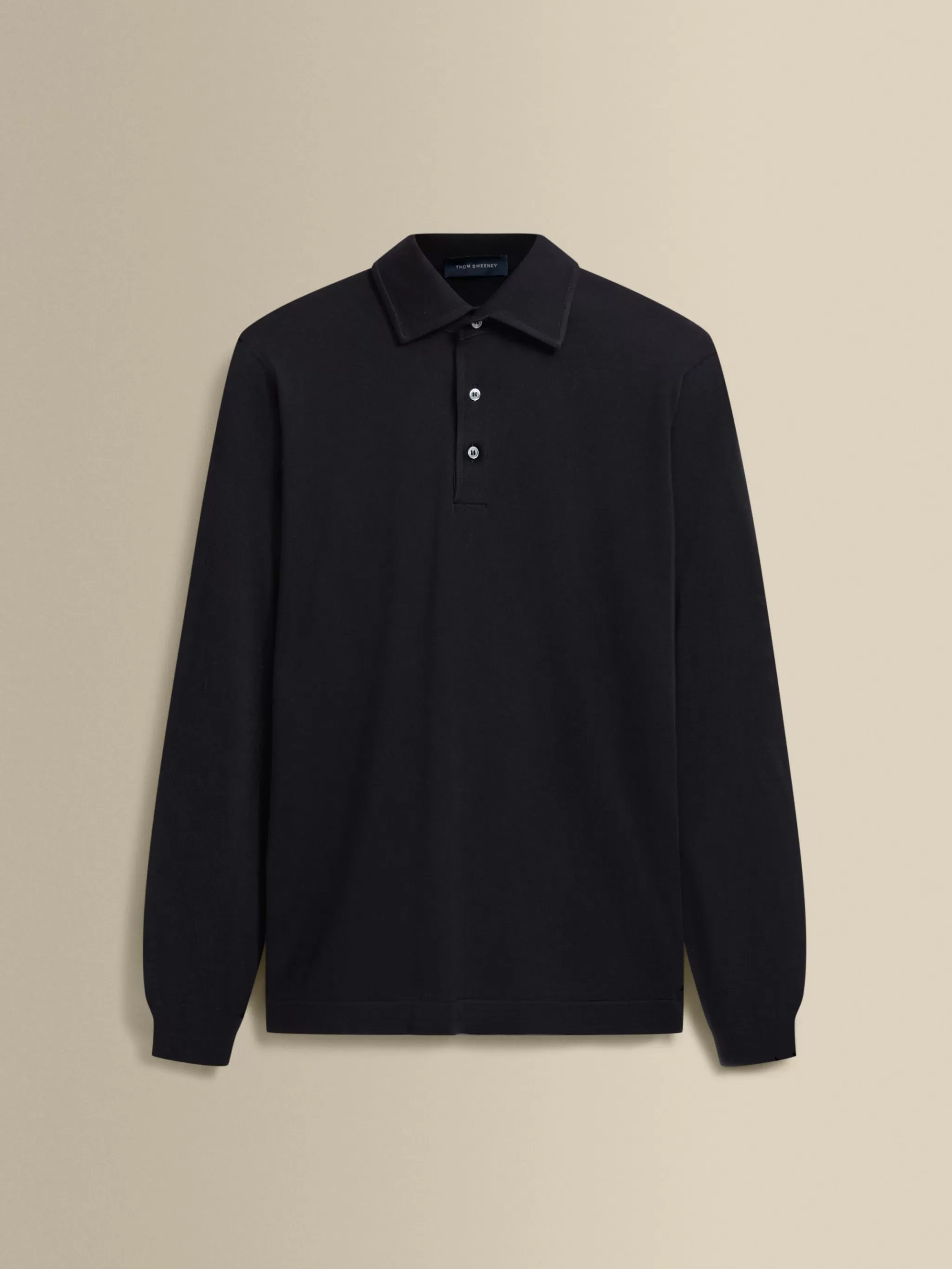 Thom Sweeney T-Shirts & Polos | Knitwear*Merino Wool Extrafine Long Sleeve Polo Shirt