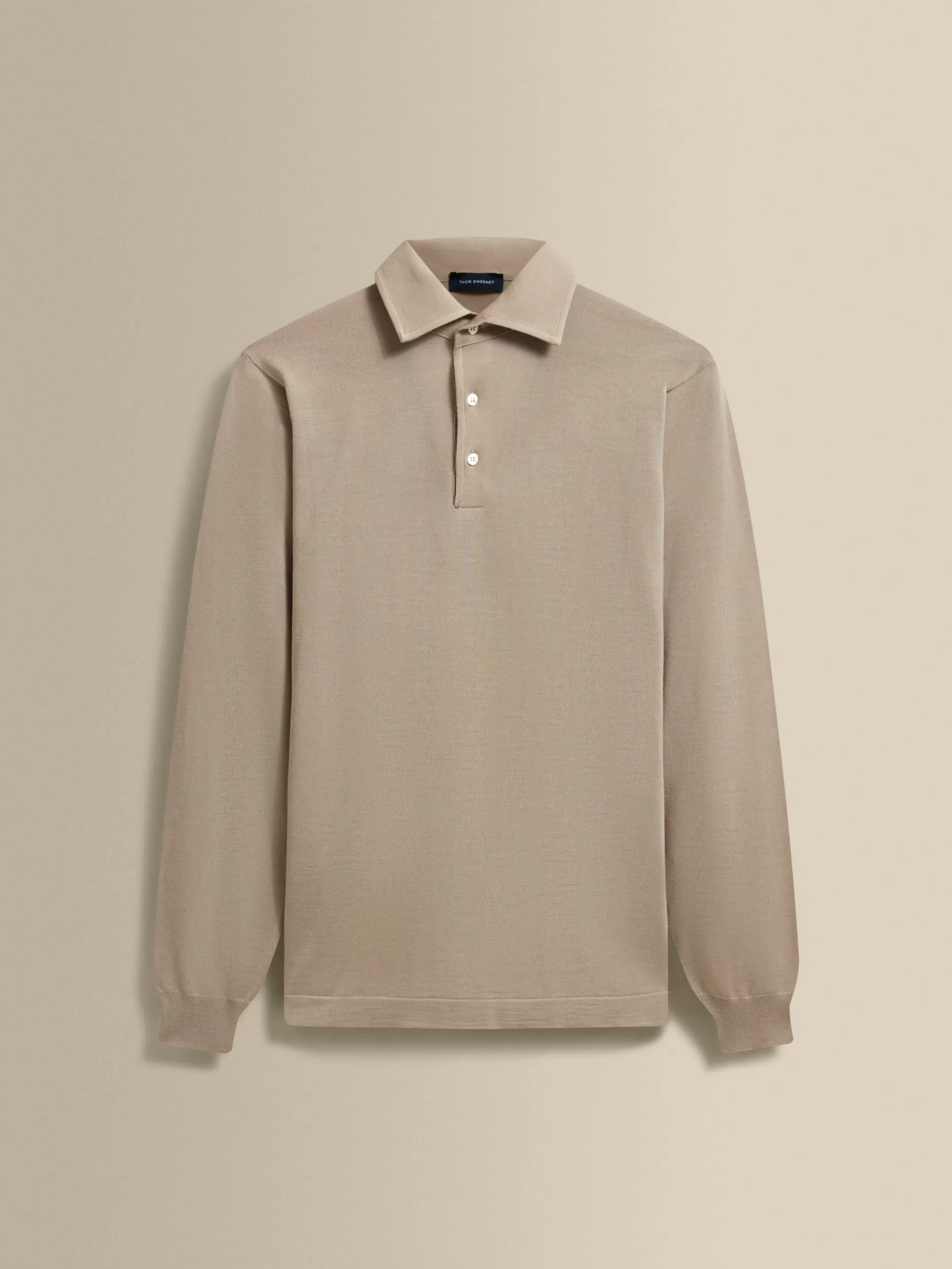 Thom Sweeney T-Shirts & Polos | Knitwear*Merino Wool Extrafine Long Sleeve Polo Shirt