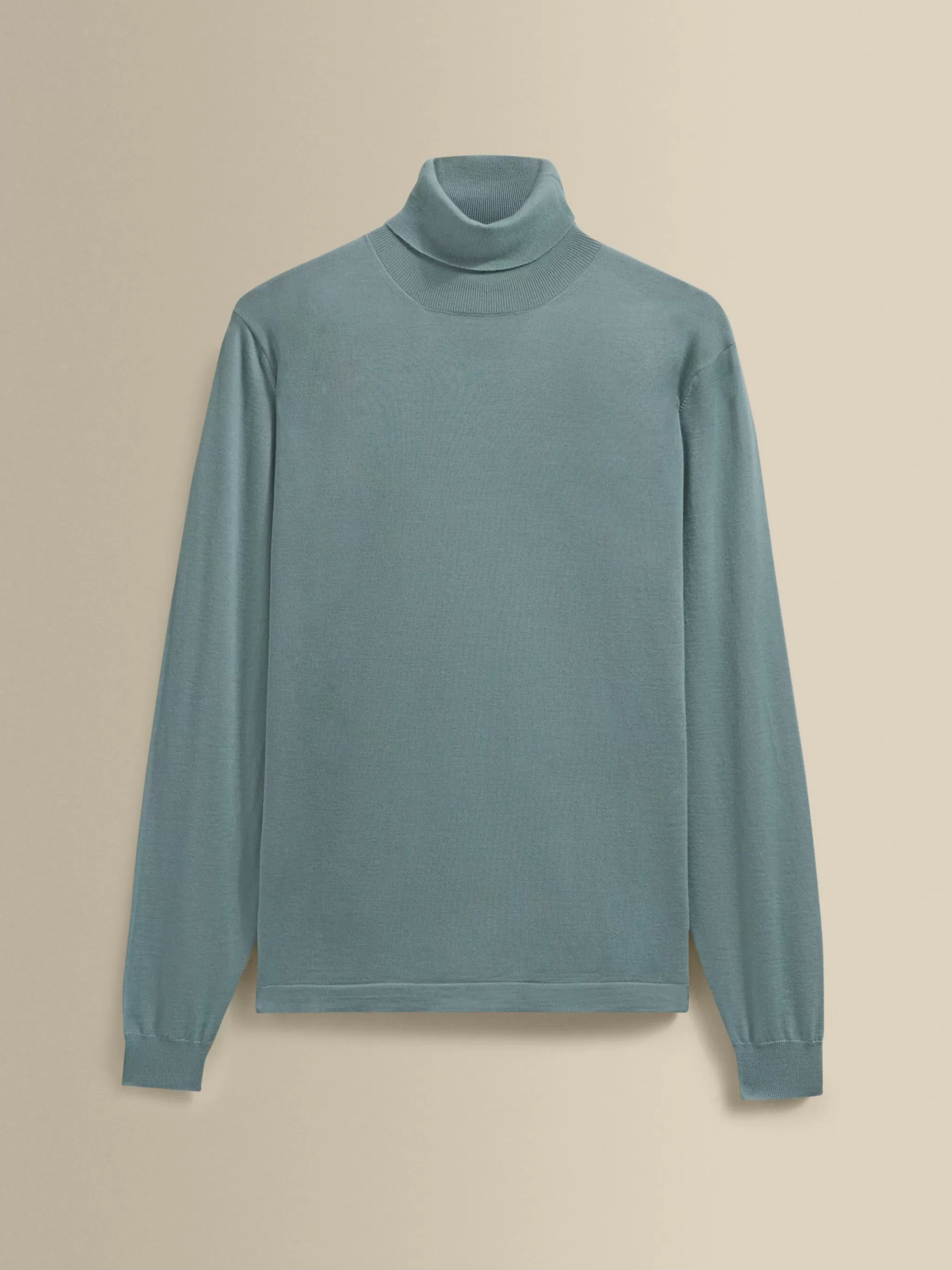 Thom Sweeney Knitwear*Merino Wool Extrafine Roll Neck Sweater