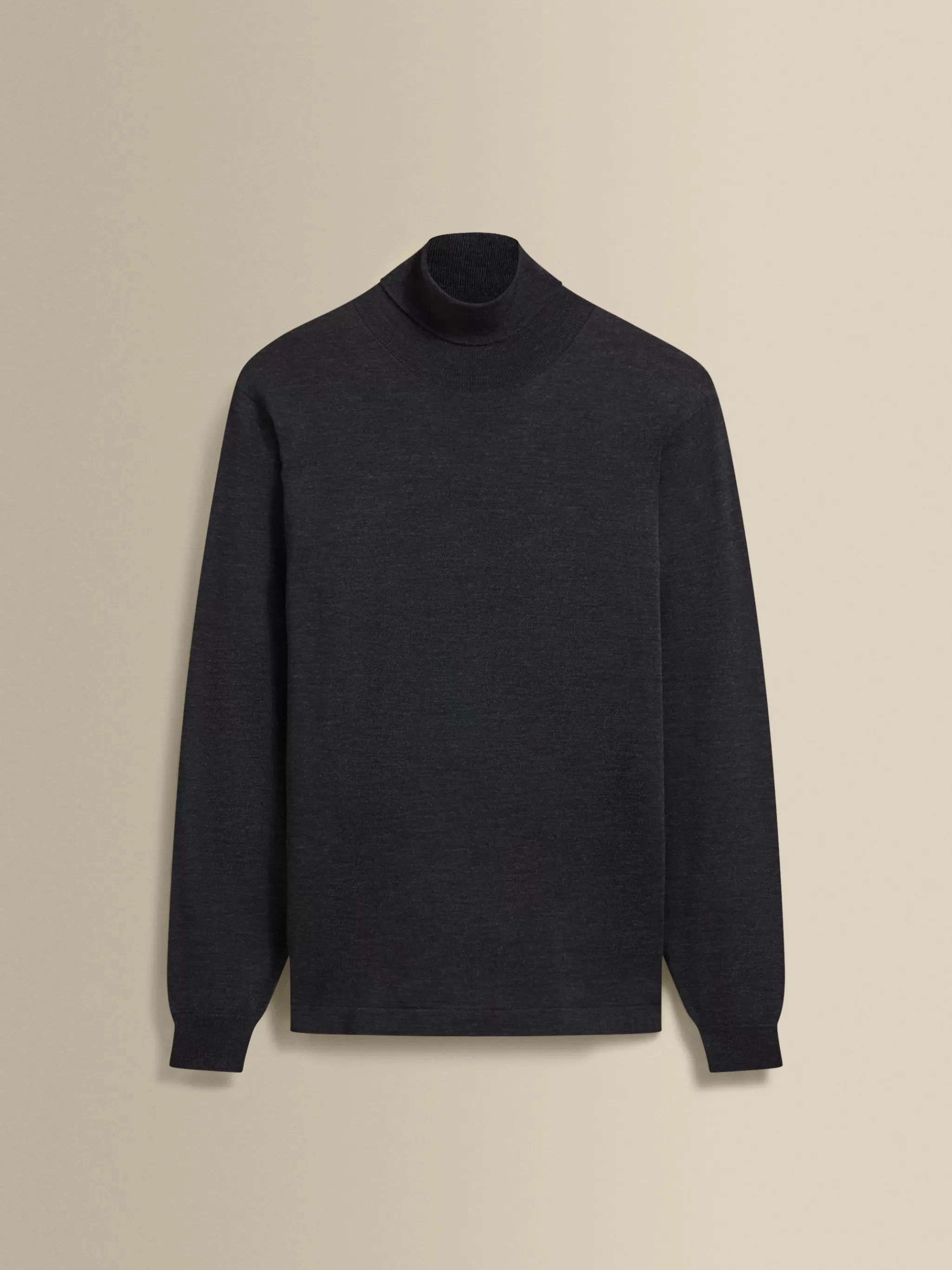 Thom Sweeney Knitwear*Merino Wool Extrafine Roll Neck Sweater