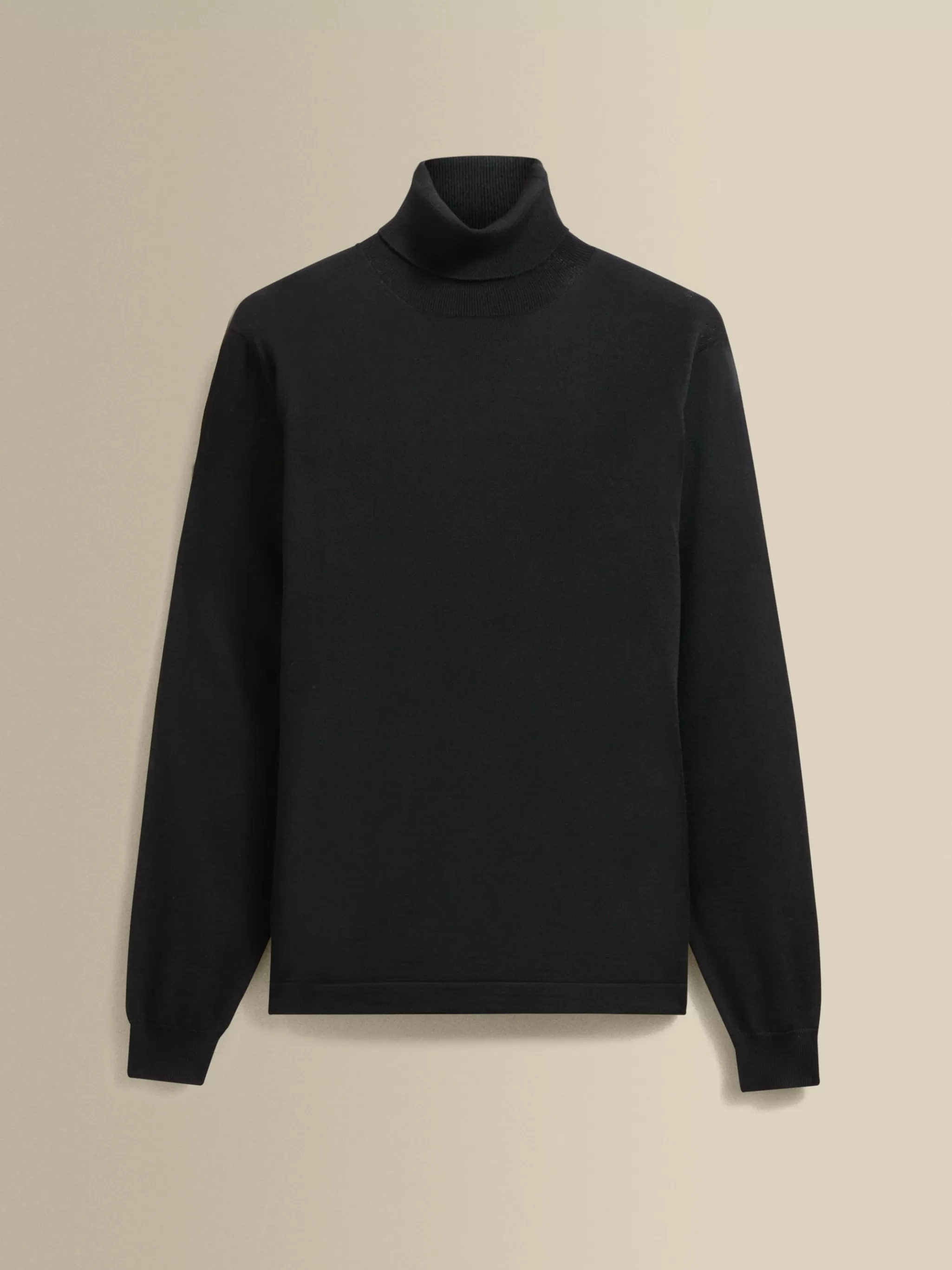 Thom Sweeney Knitwear*Merino Wool Extrafine Roll Neck Sweater