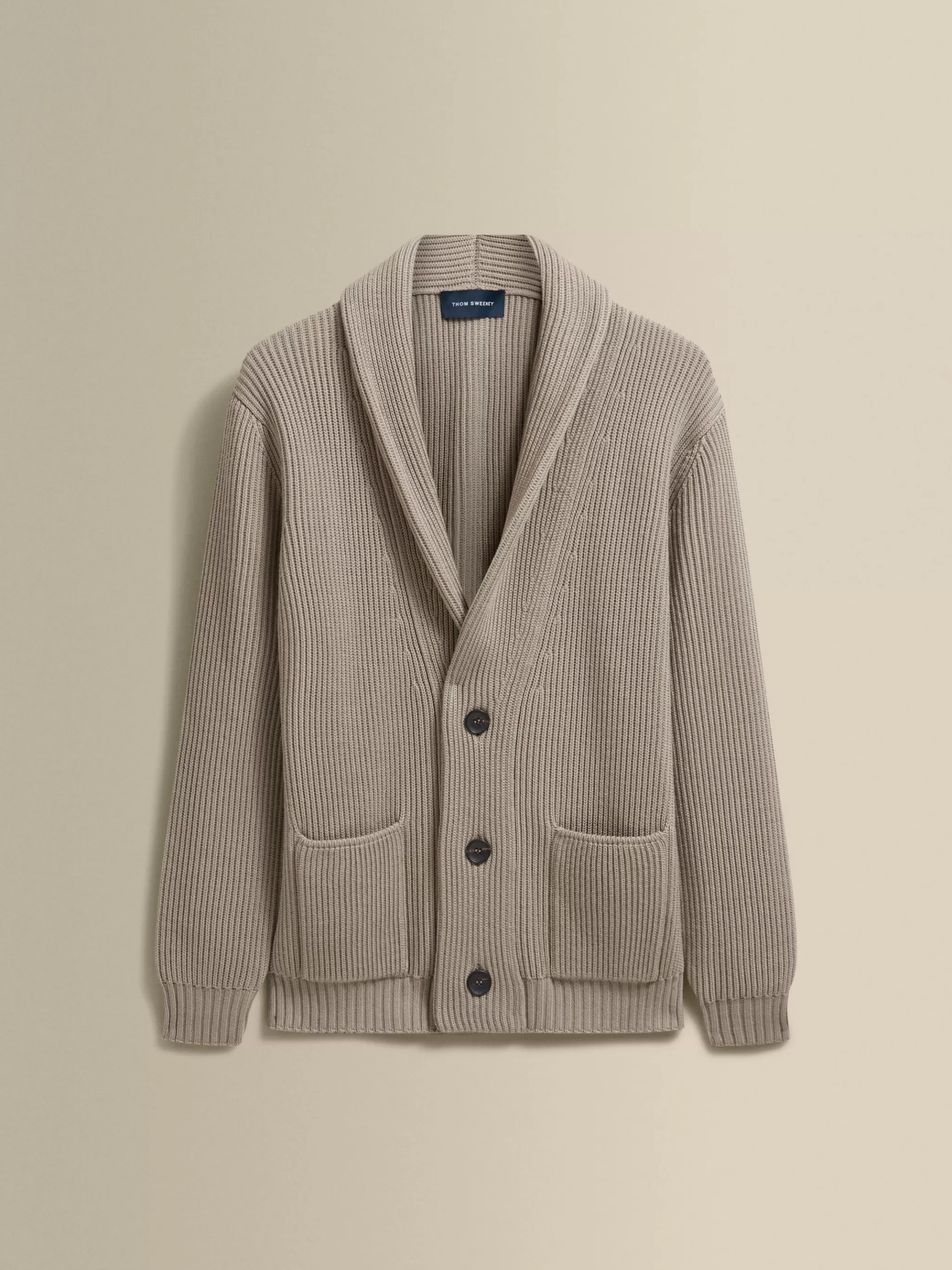 Thom Sweeney Knitwear*Merino Wool Single Breasted Shawl Cardigan