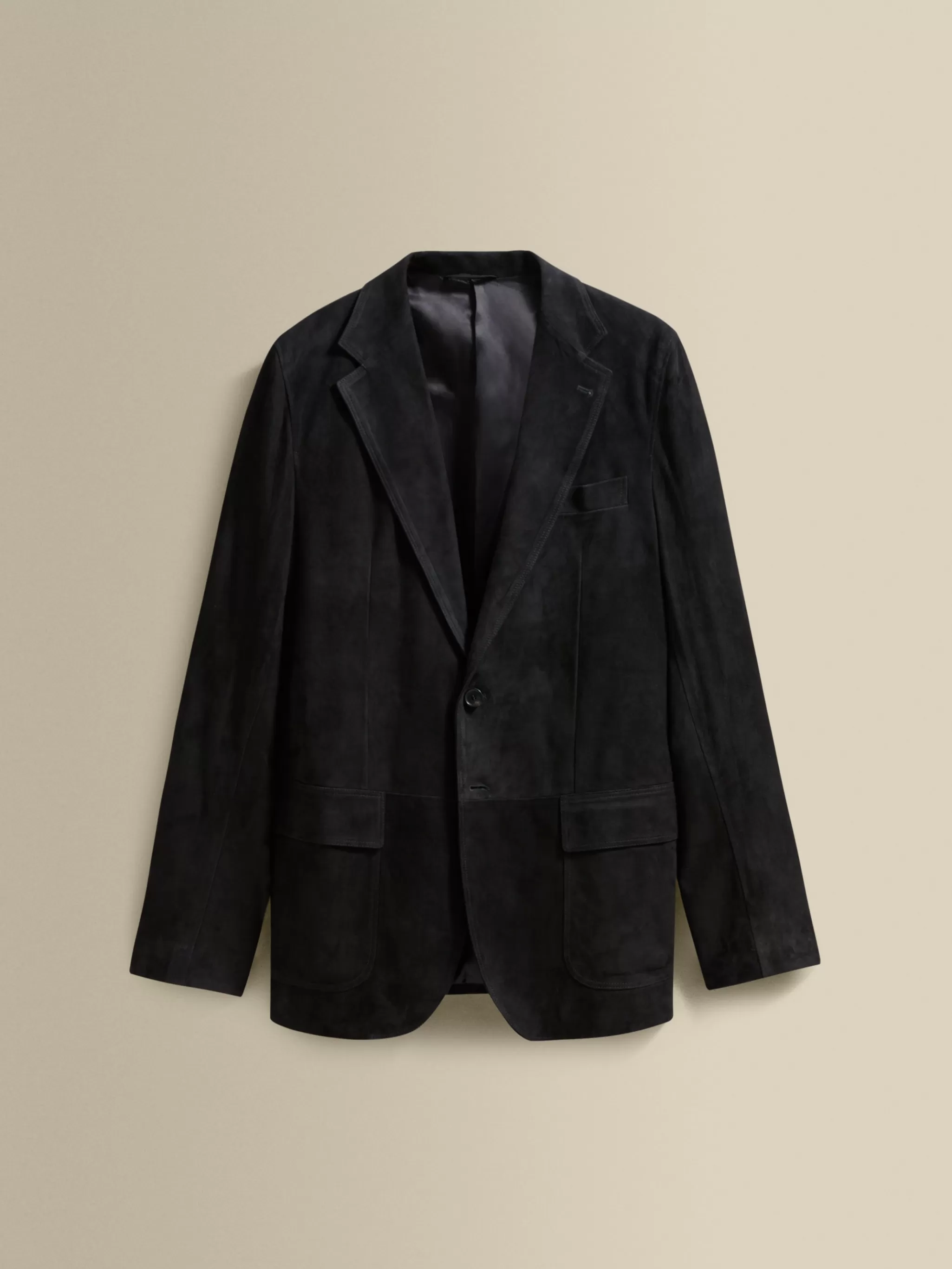 Thom Sweeney Outerwear*Suede Notch Lapel Jacket