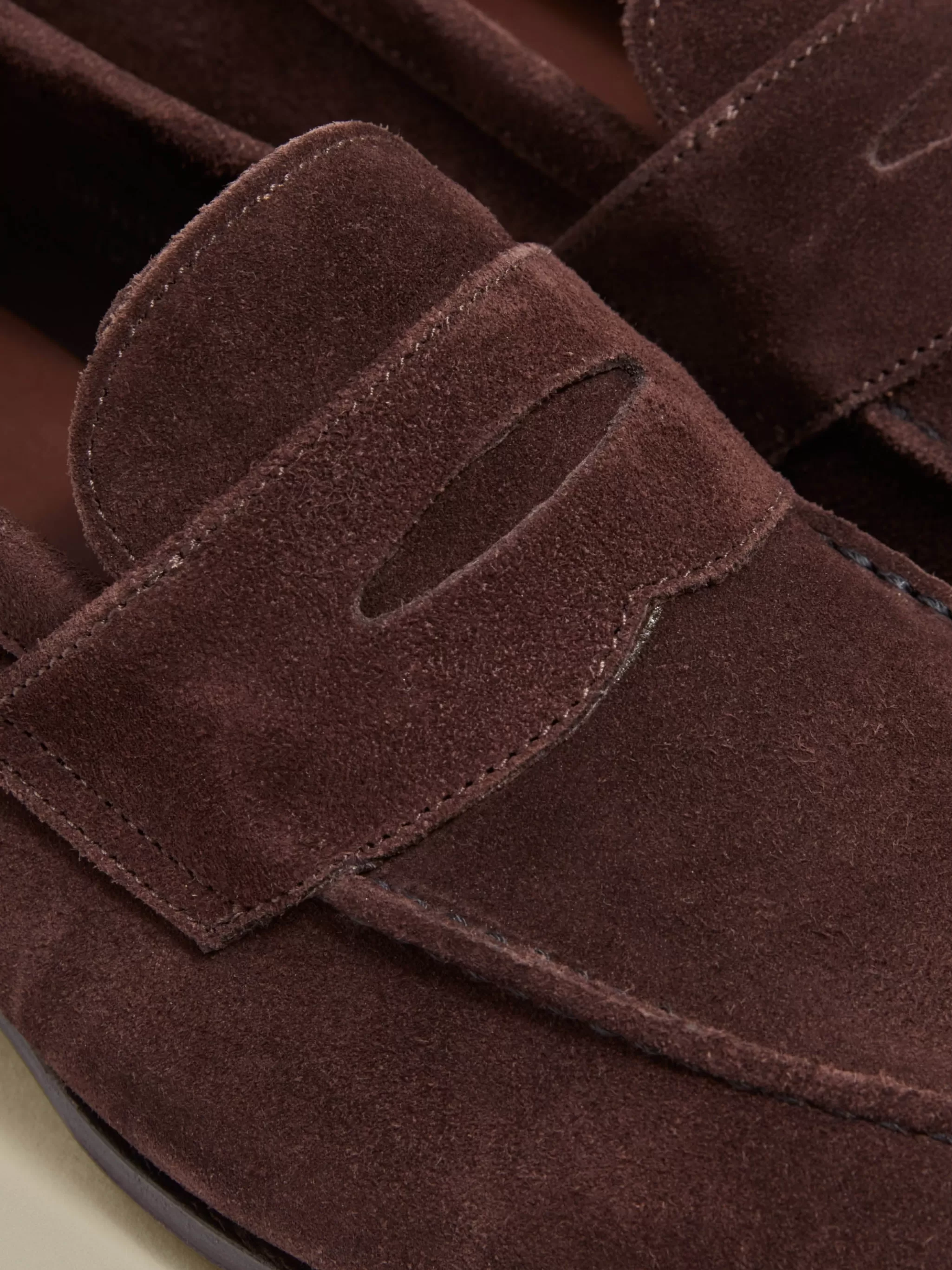 Thom Sweeney Shoes*Suede Split Toe Loafer Shoes