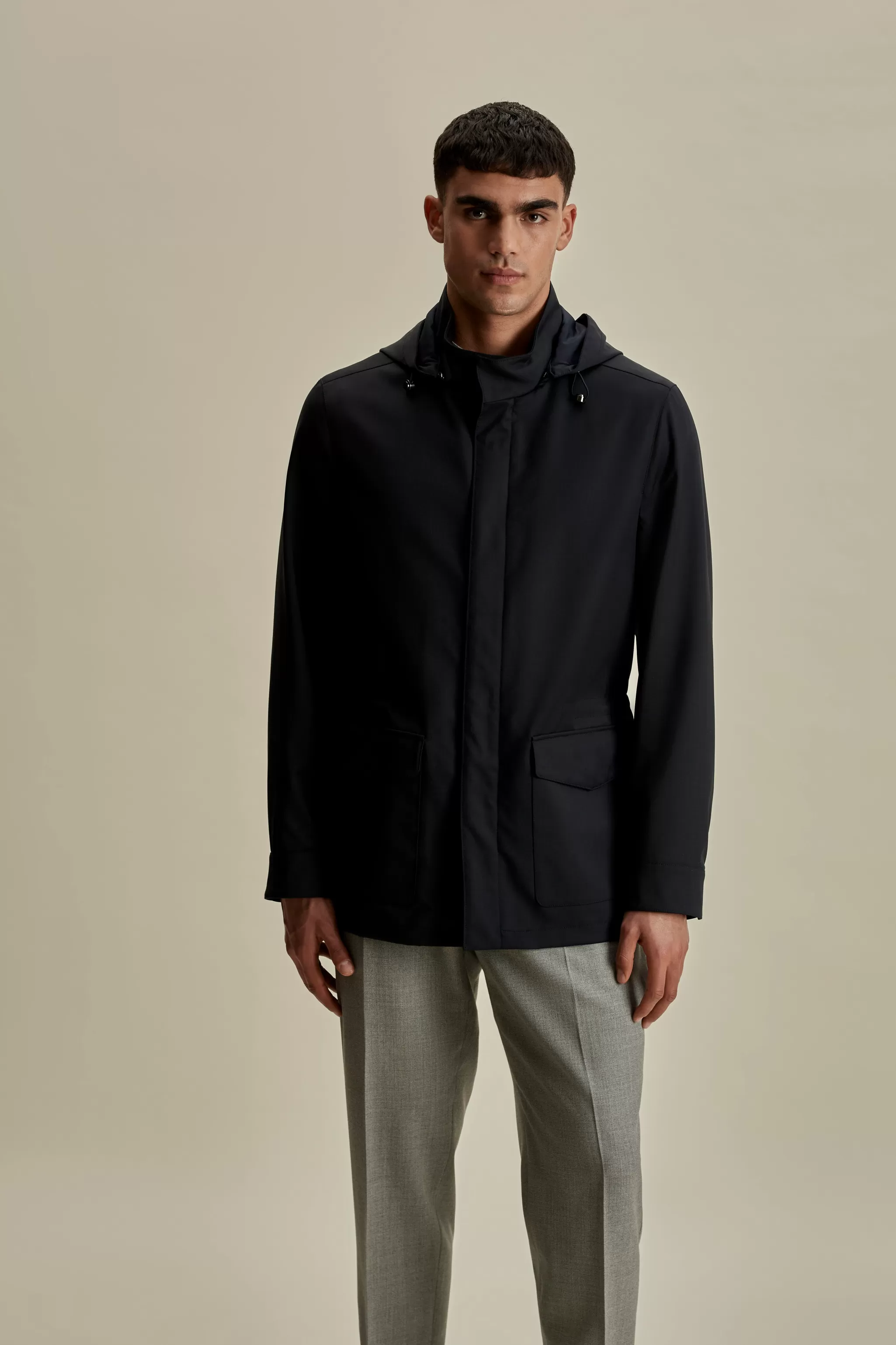 Thom Sweeney Outerwear*Technical Wool Rain Jacket