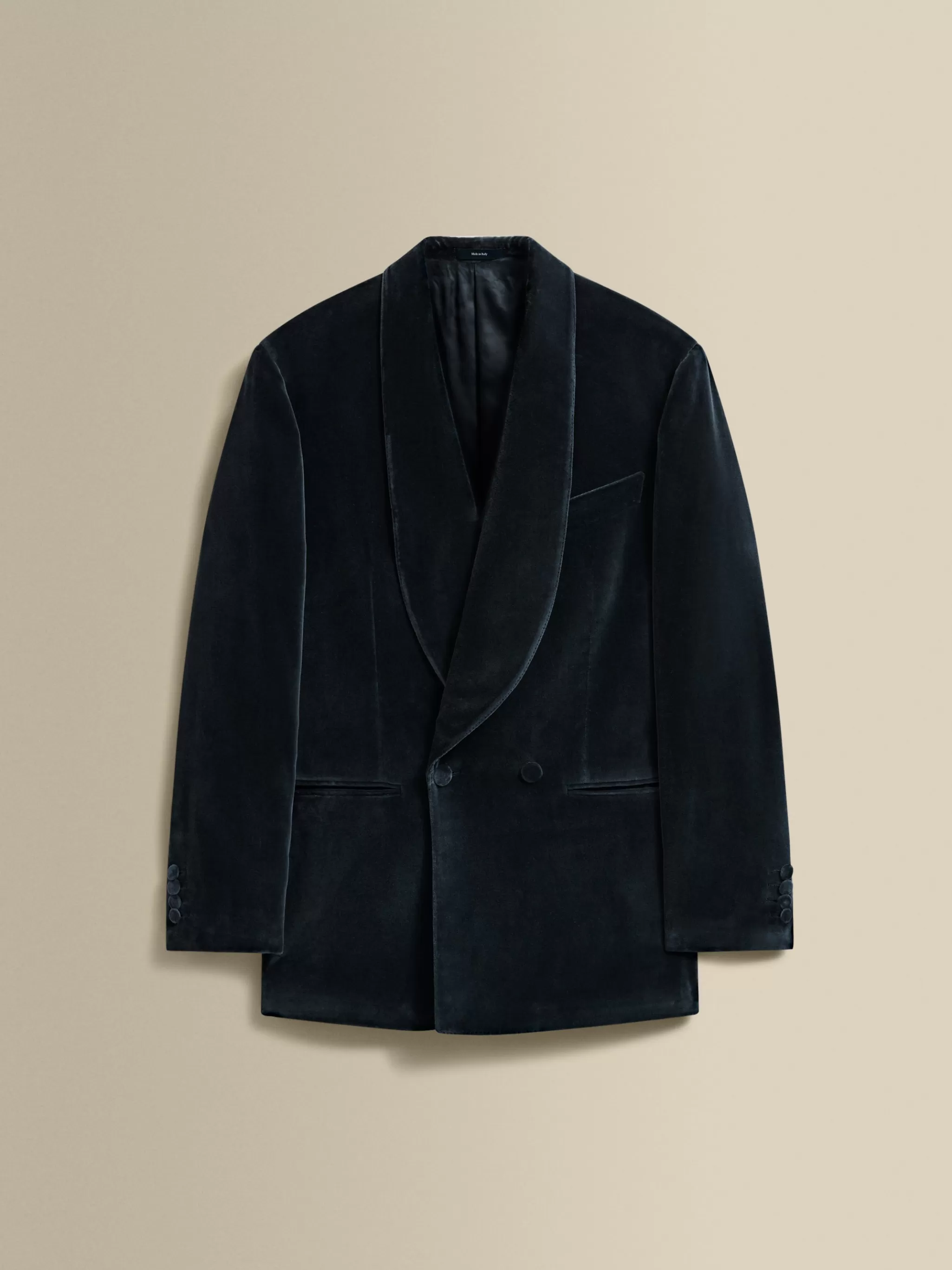 Thom Sweeney Tailoring*Velvet Double Breasted Shawl Lapel Dinner Jacket
